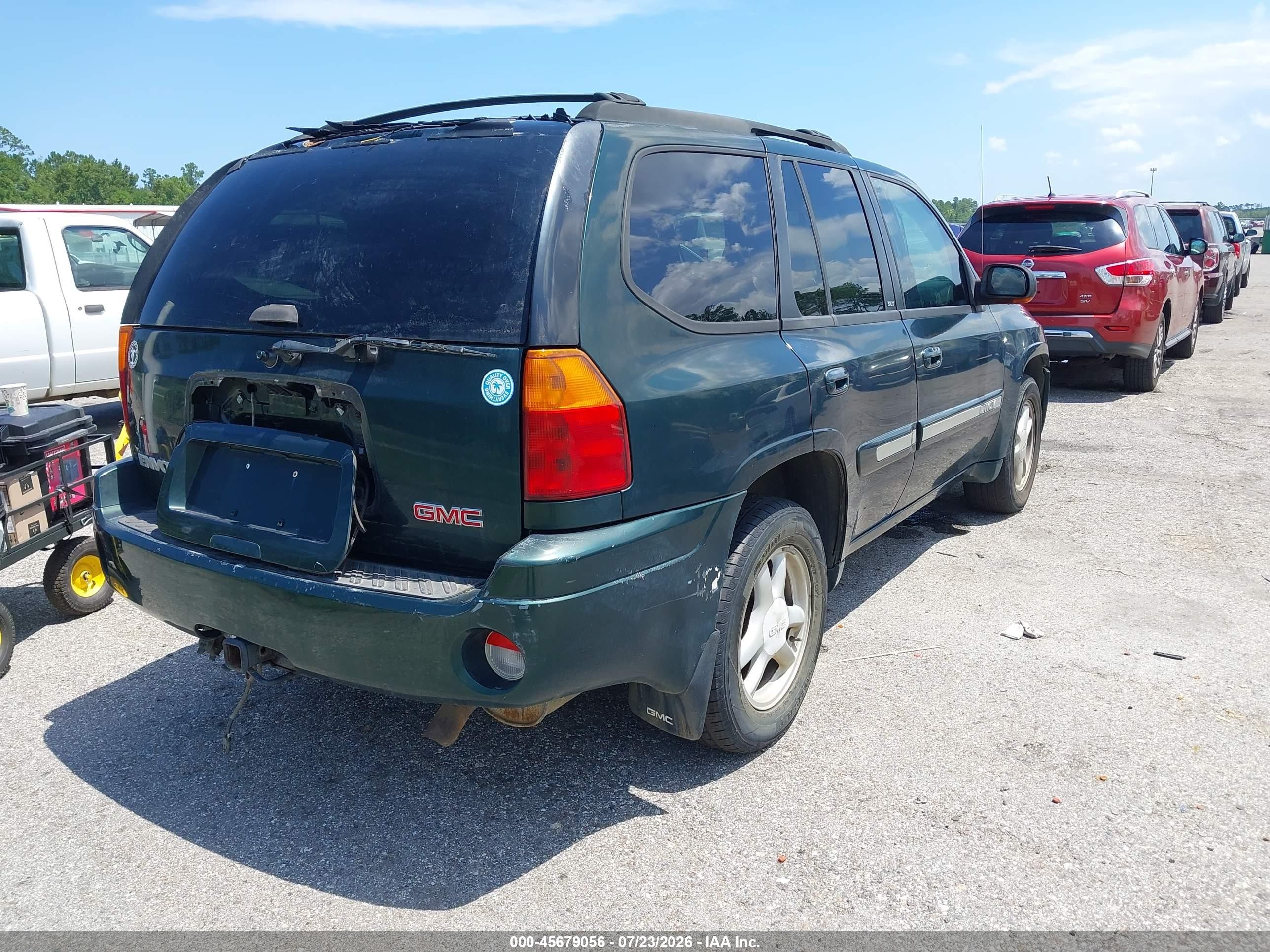 2003 Gmc Envoy Slt Gray vin: 1GKDS13S032187235