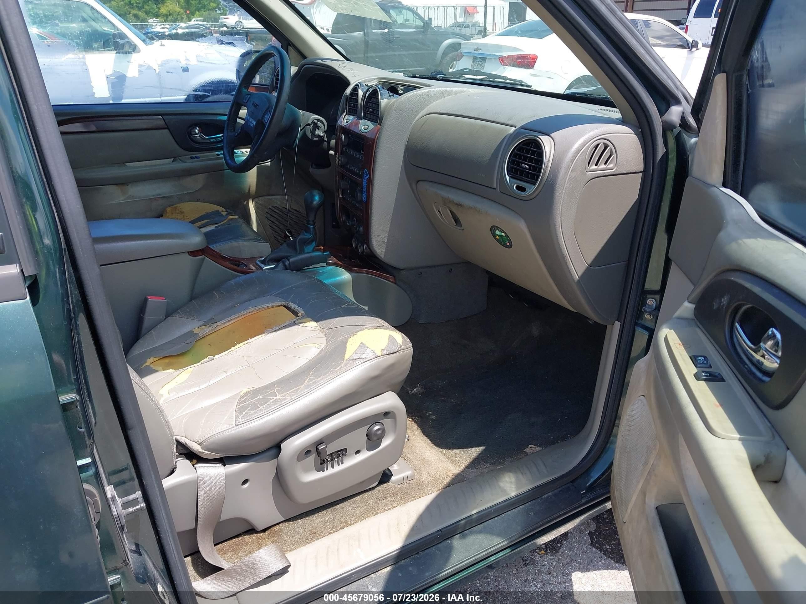 2003 Gmc Envoy Slt Gray vin: 1GKDS13S032187235