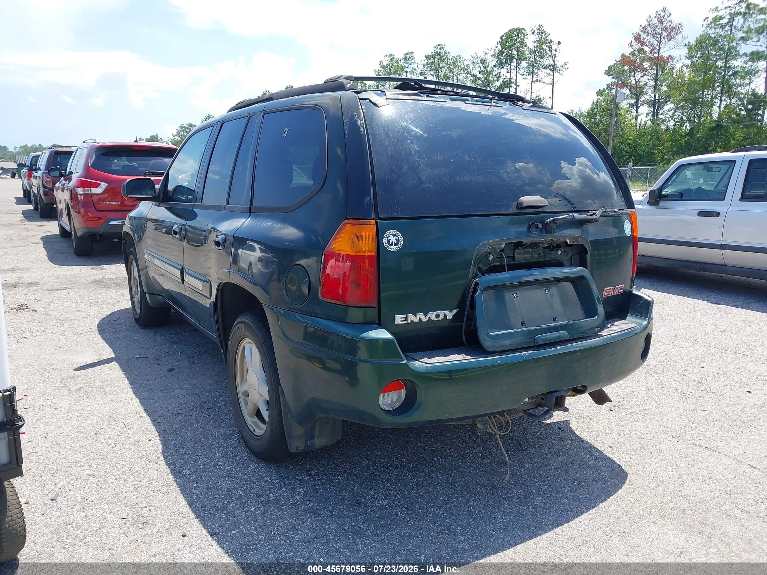 2003 Gmc Envoy Slt Gray vin: 1GKDS13S032187235