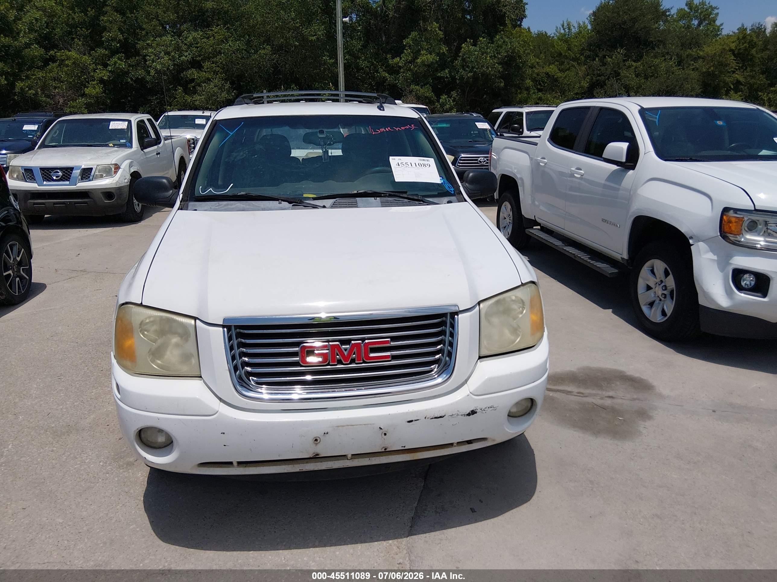 2007 Gmc Envoy Sle White vin: 1GKDS13S472152011