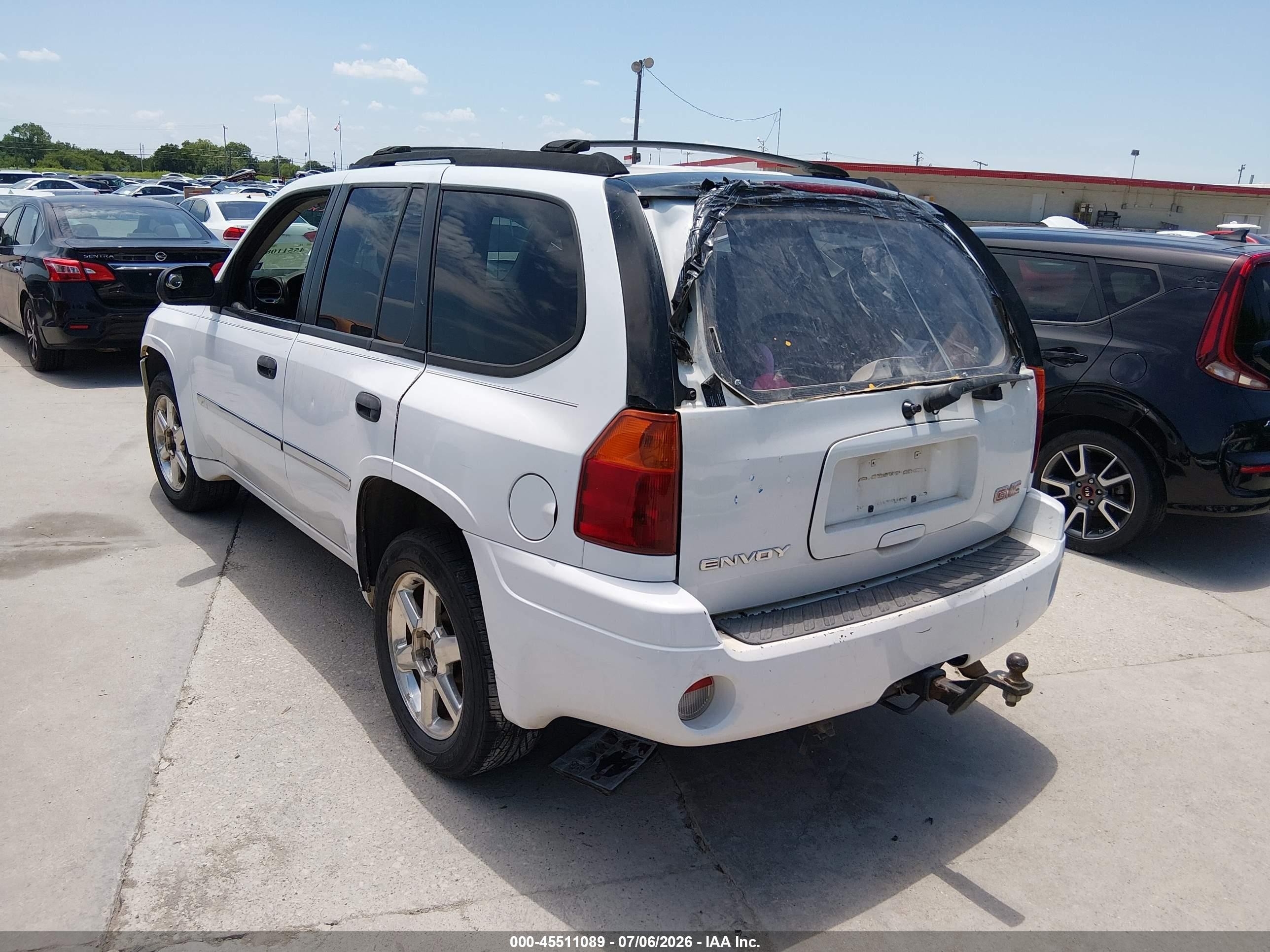 2007 Gmc Envoy Sle White vin: 1GKDS13S472152011