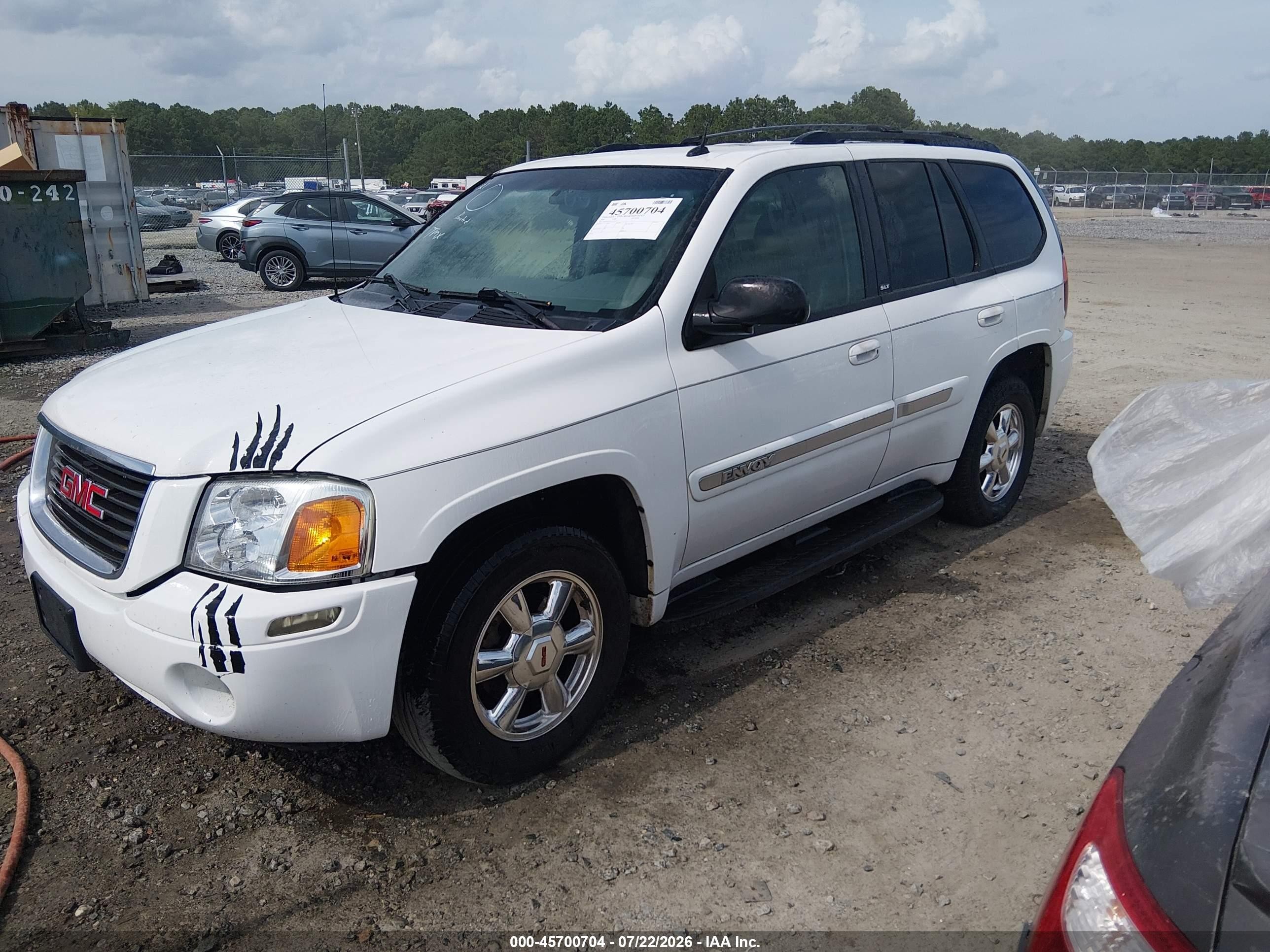 2004 Gmc Envoy Slt White vin: 1GKDS13S742167775