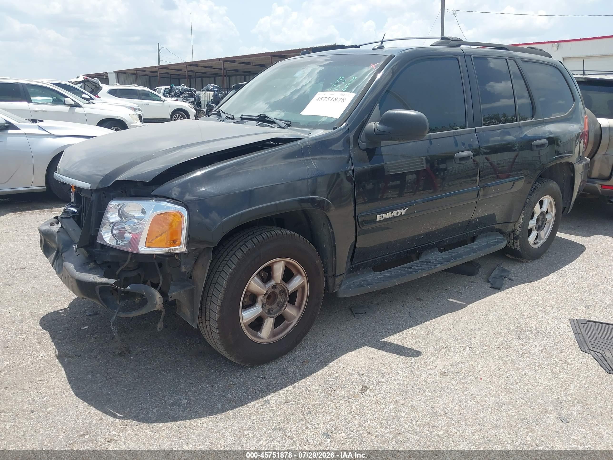 2005 Gmc Envoy Sle Black vin: 1GKDS13S752302397