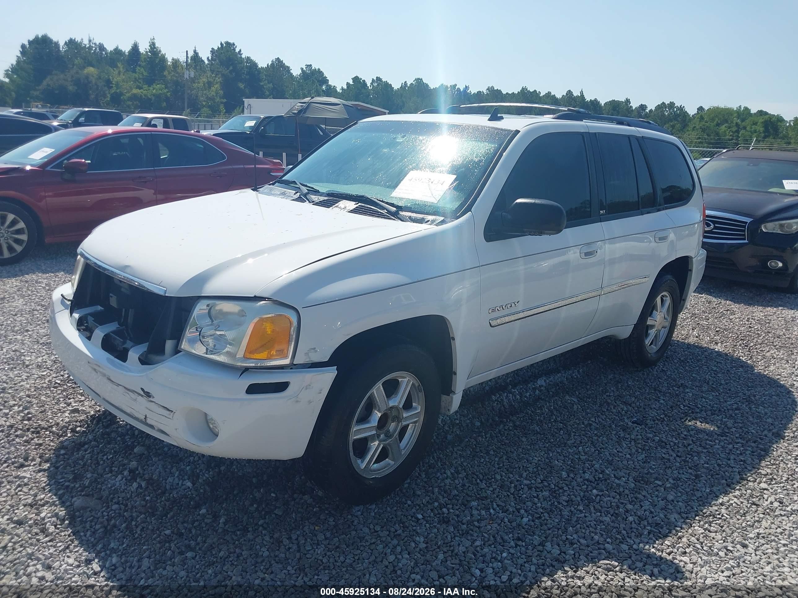 2006 Gmc Envoy Slt White vin: 1GKDS13S762309366