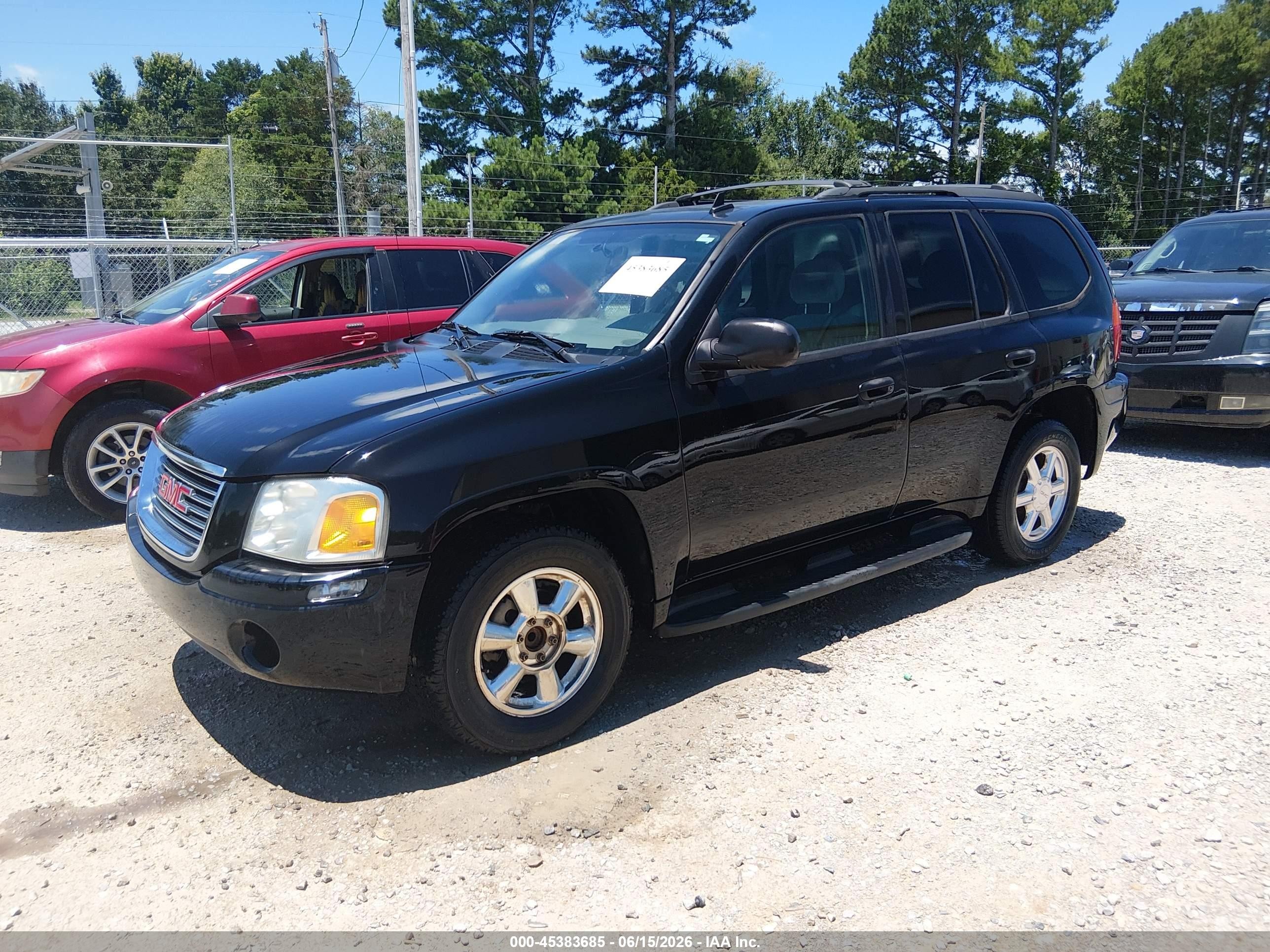 2008 Gmc Envoy Sle Black vin: 1GKDS13S782184906
