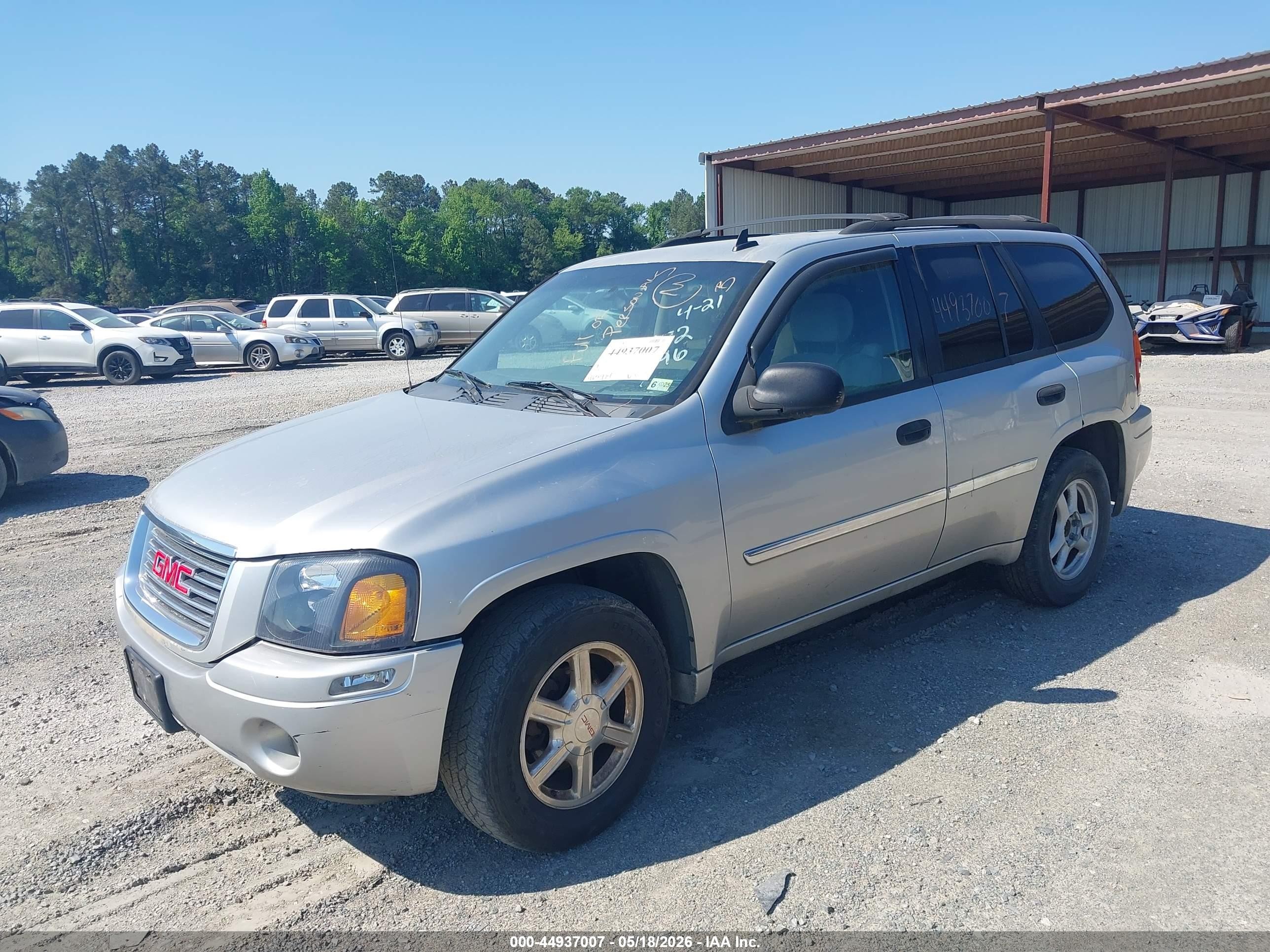 2008 Gmc Envoy Sle Silver vin: 1GKDS13S882172196