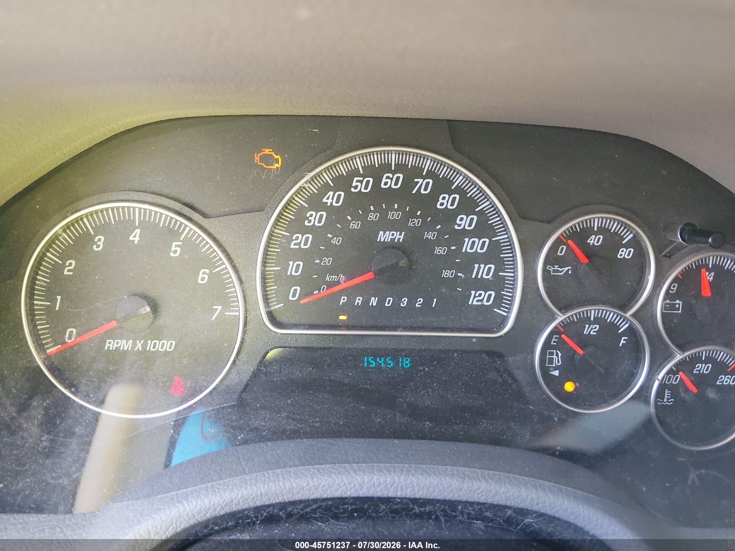 2007 Gmc Envoy Sle Commercial White vin: 1GKDS13S972189622