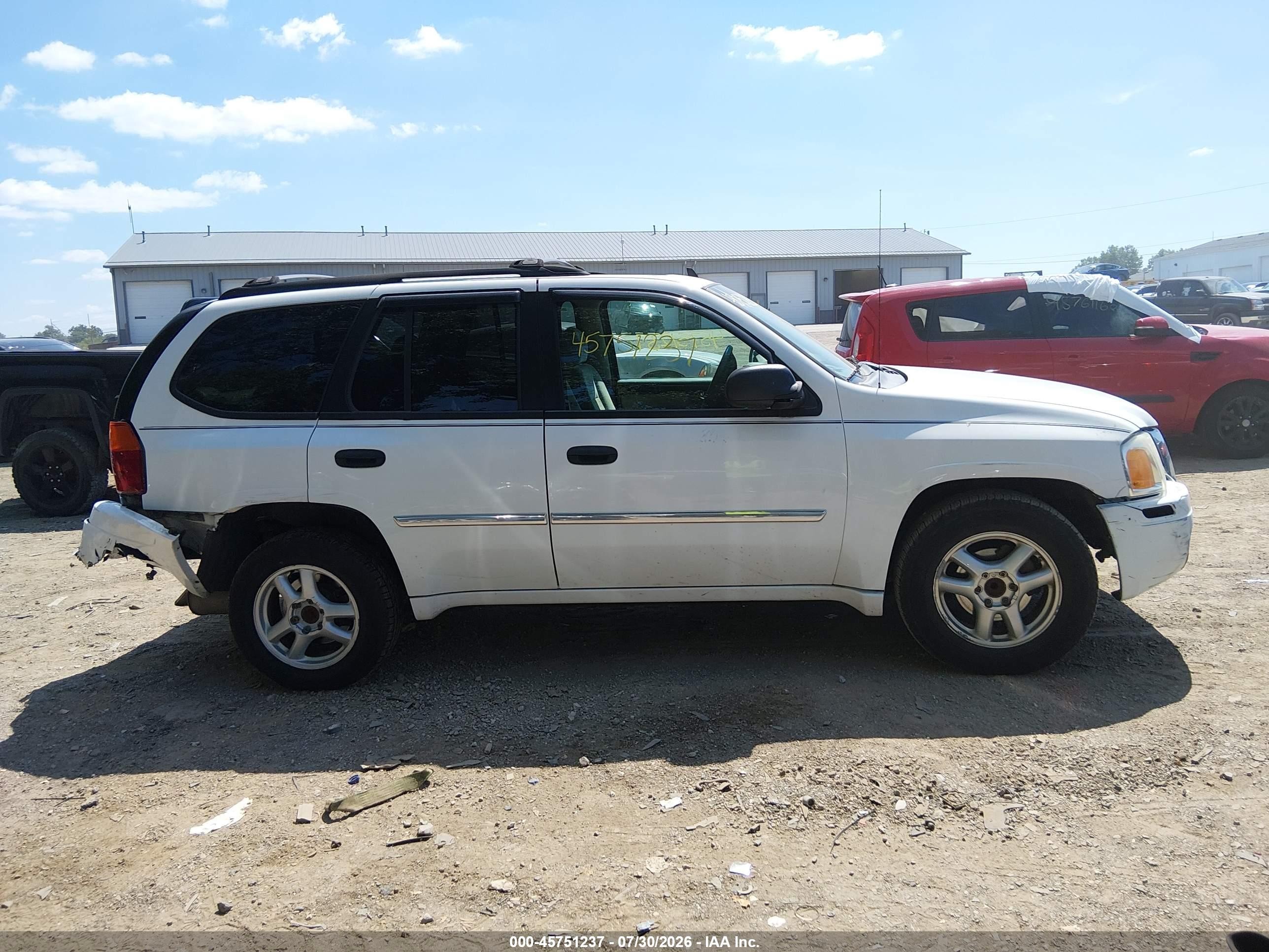 2007 Gmc Envoy Sle Commercial White vin: 1GKDS13S972189622