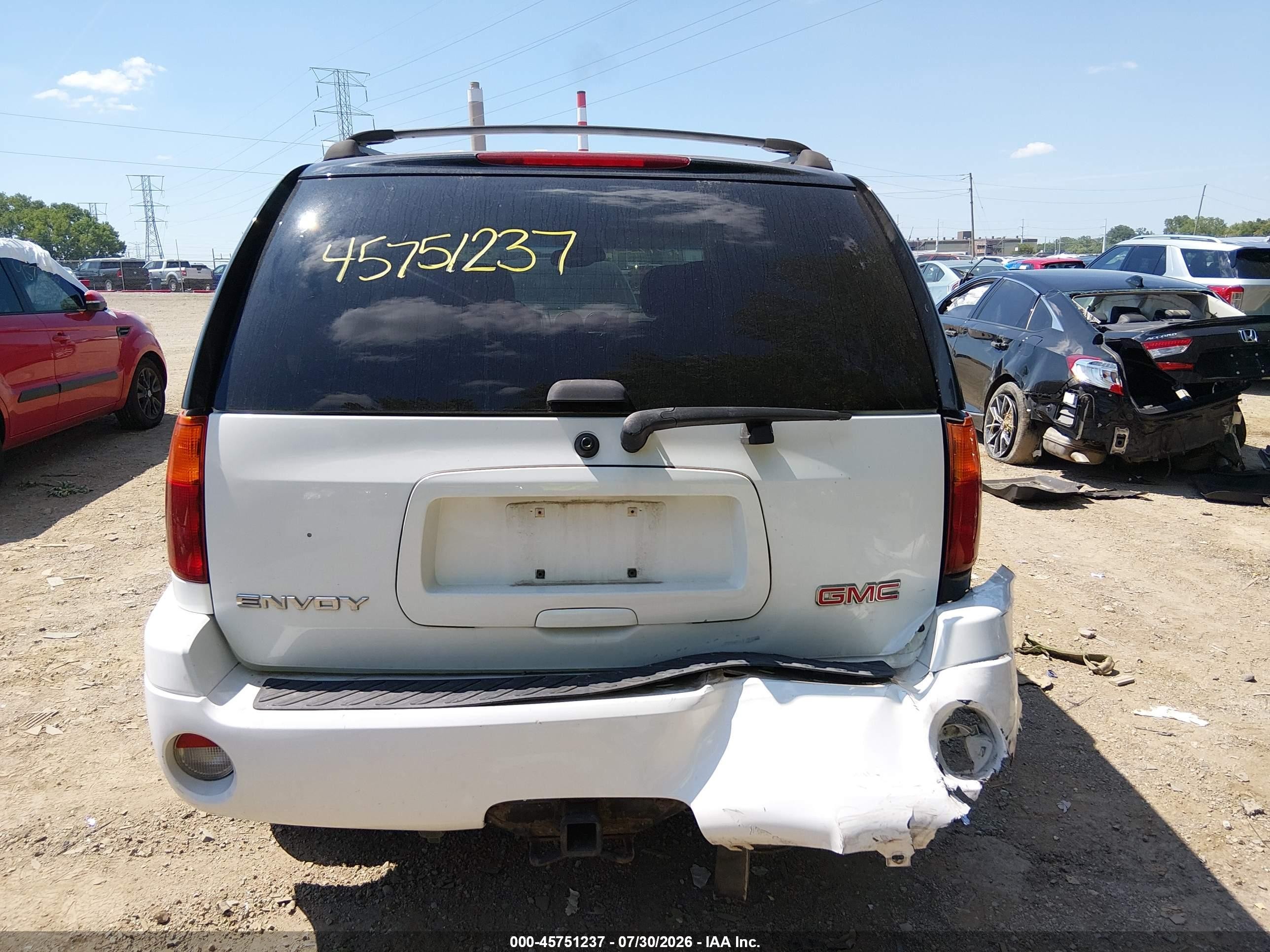 2007 Gmc Envoy Sle Commercial White vin: 1GKDS13S972189622