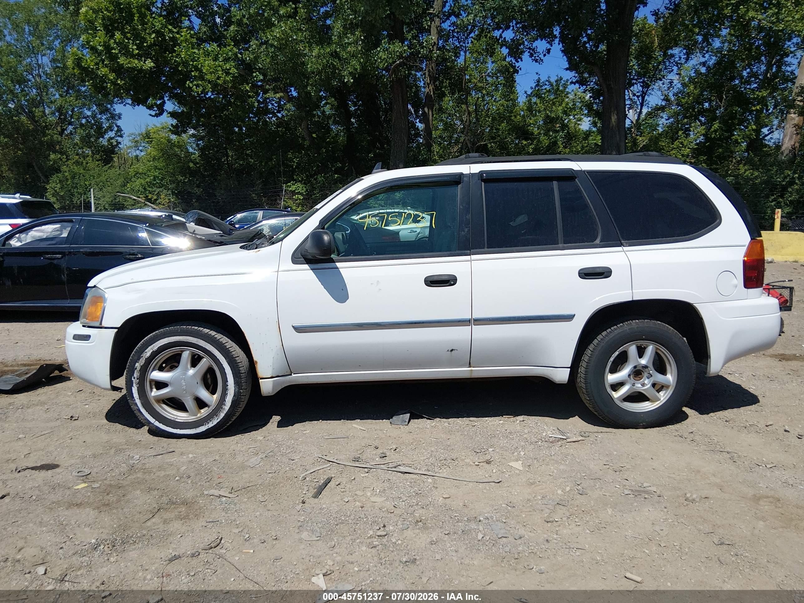 2007 Gmc Envoy Sle Commercial White vin: 1GKDS13S972189622