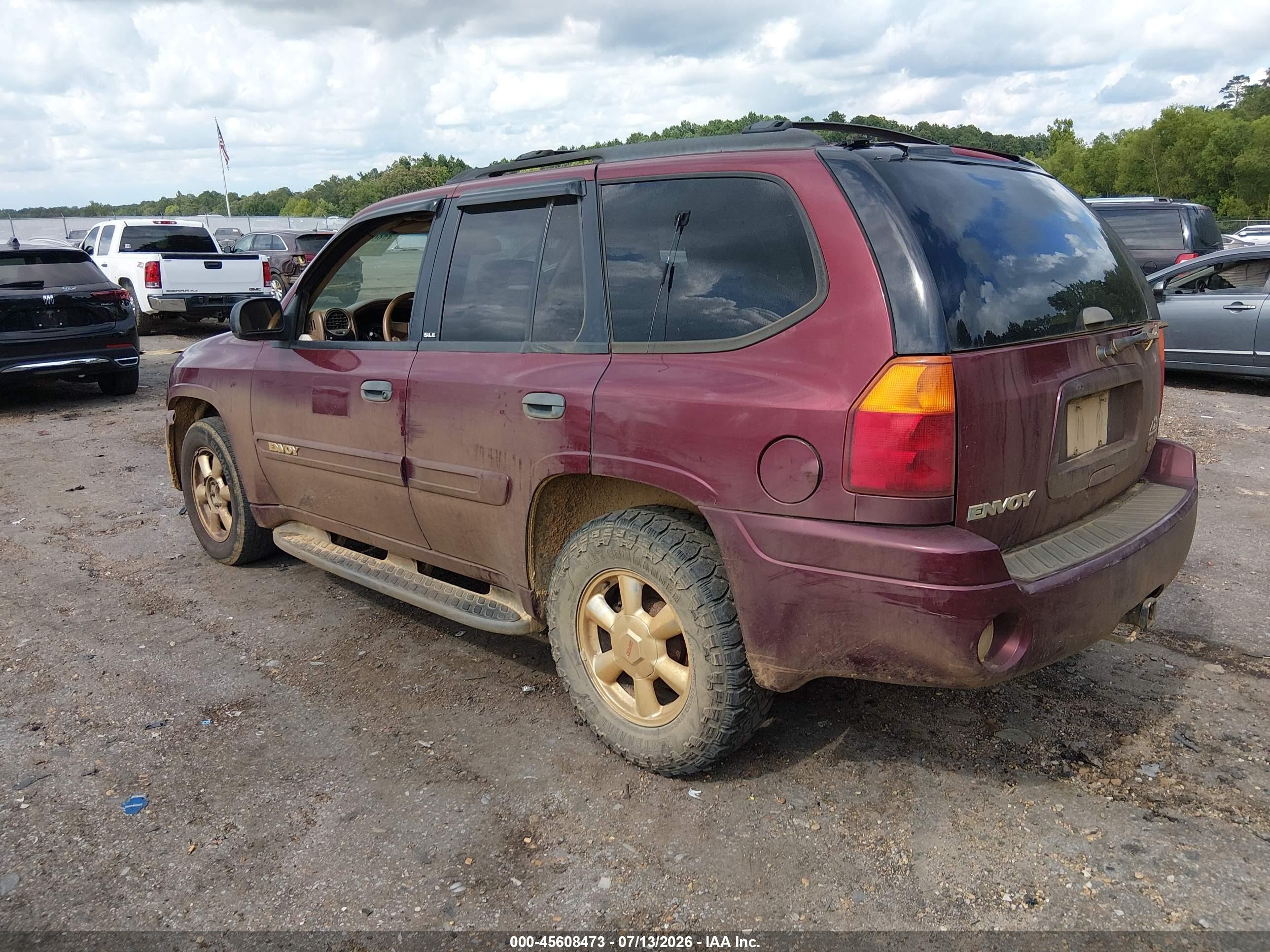 2002 Gmc Envoy Sle Red vin: 1GKDS13SX22282108