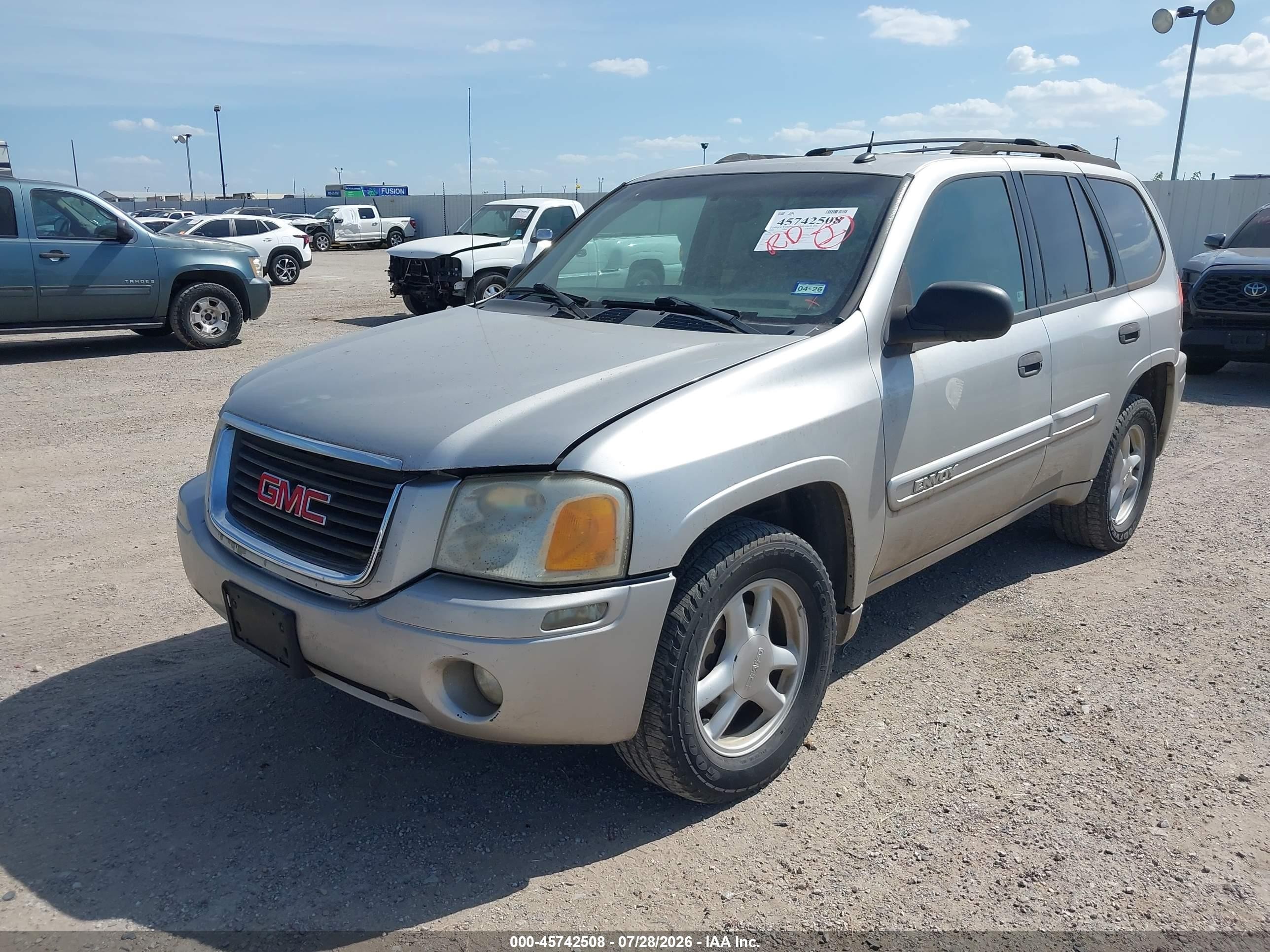 2004 Gmc Envoy Sle Silver vin: 1GKDS13SX42134575
