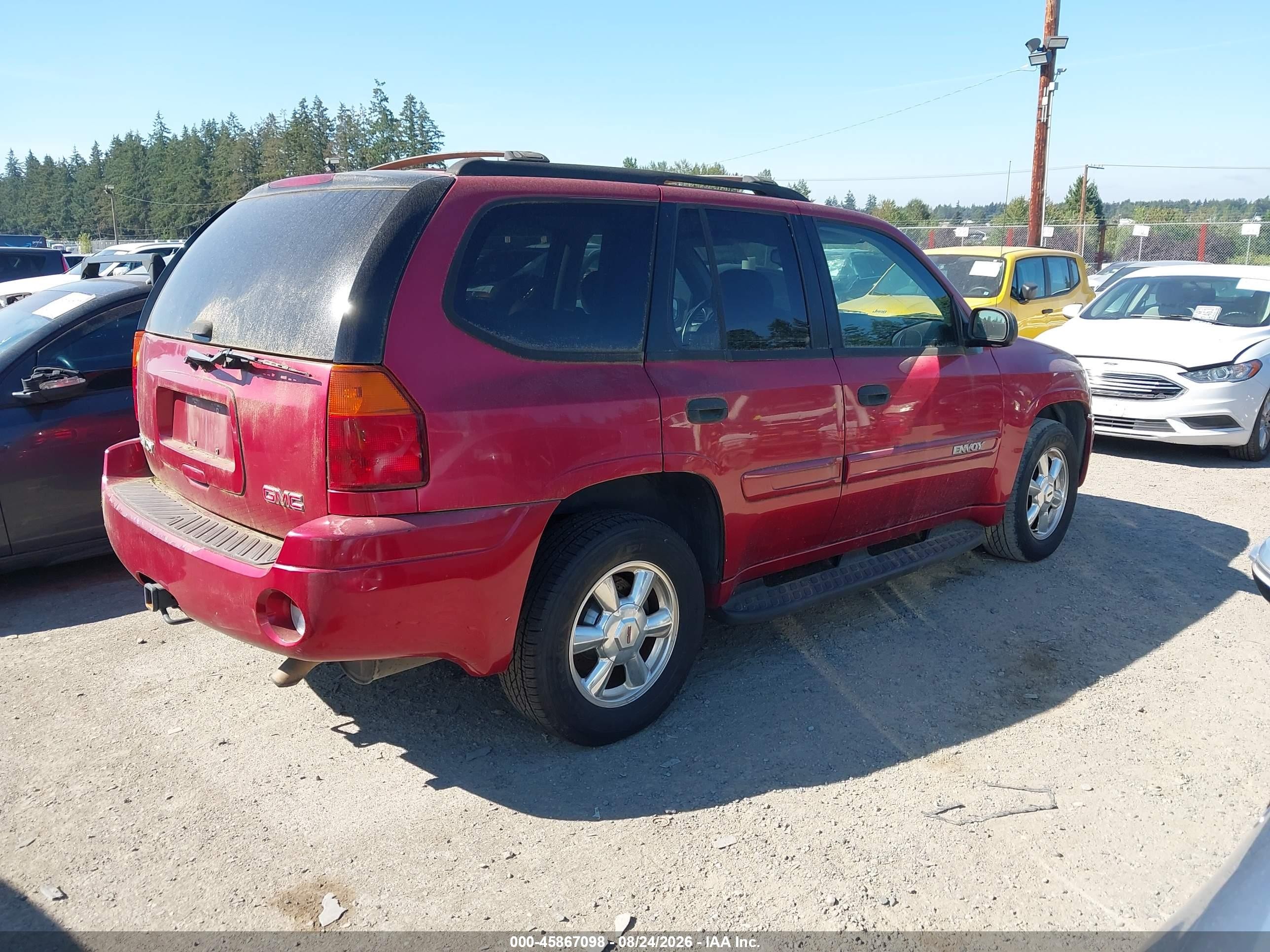 2005 Gmc Envoy Sle Red vin: 1GKDT13S052169415