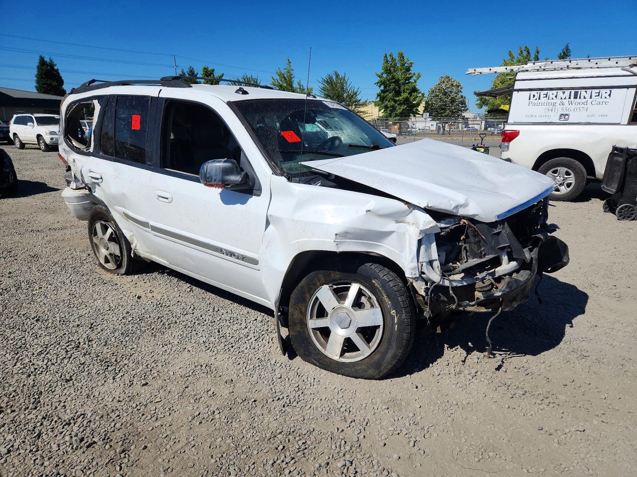2004 Gmc Envoy White vin: 1GKDT13S142115281