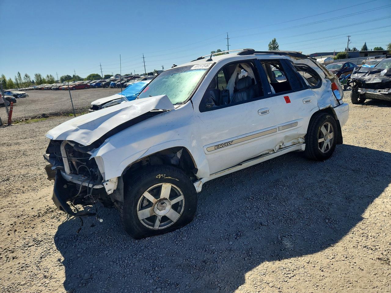2004 Gmc Envoy White vin: 1GKDT13S142115281