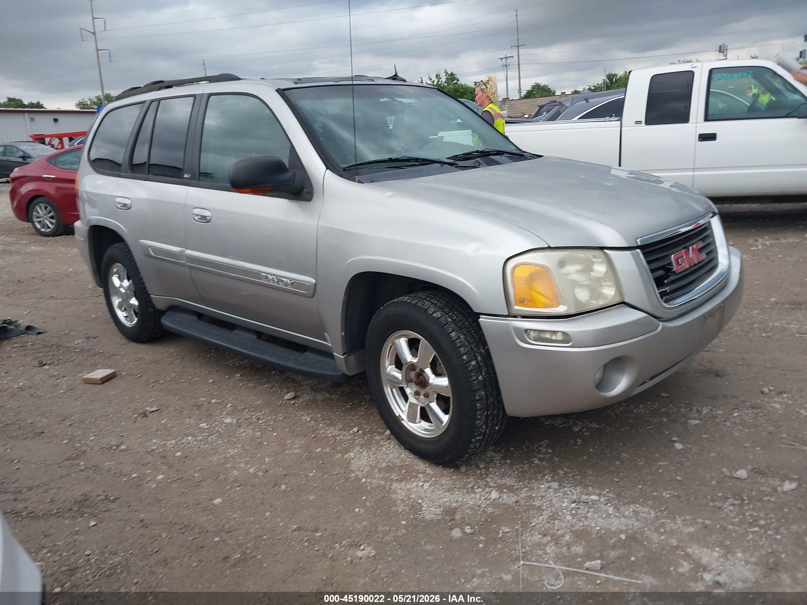 2004 Gmc Envoy Slt Gray vin: 1GKDT13S142218250
