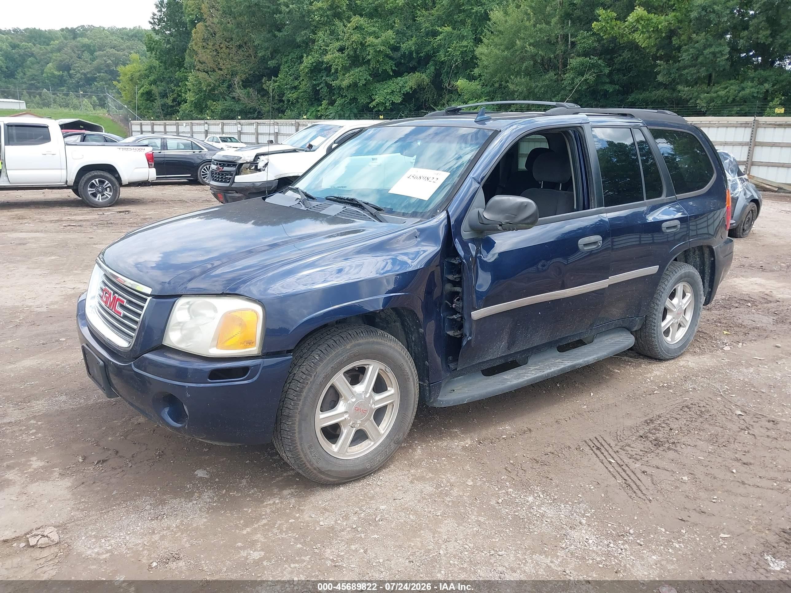 2008 Gmc Envoy Sle Blue vin: 1GKDT13S182149274