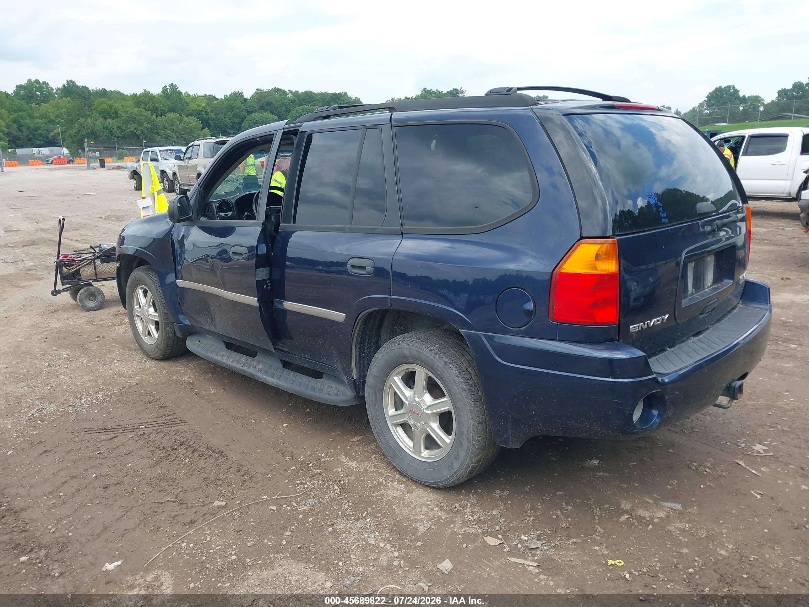 2008 Gmc Envoy Sle Blue vin: 1GKDT13S182149274