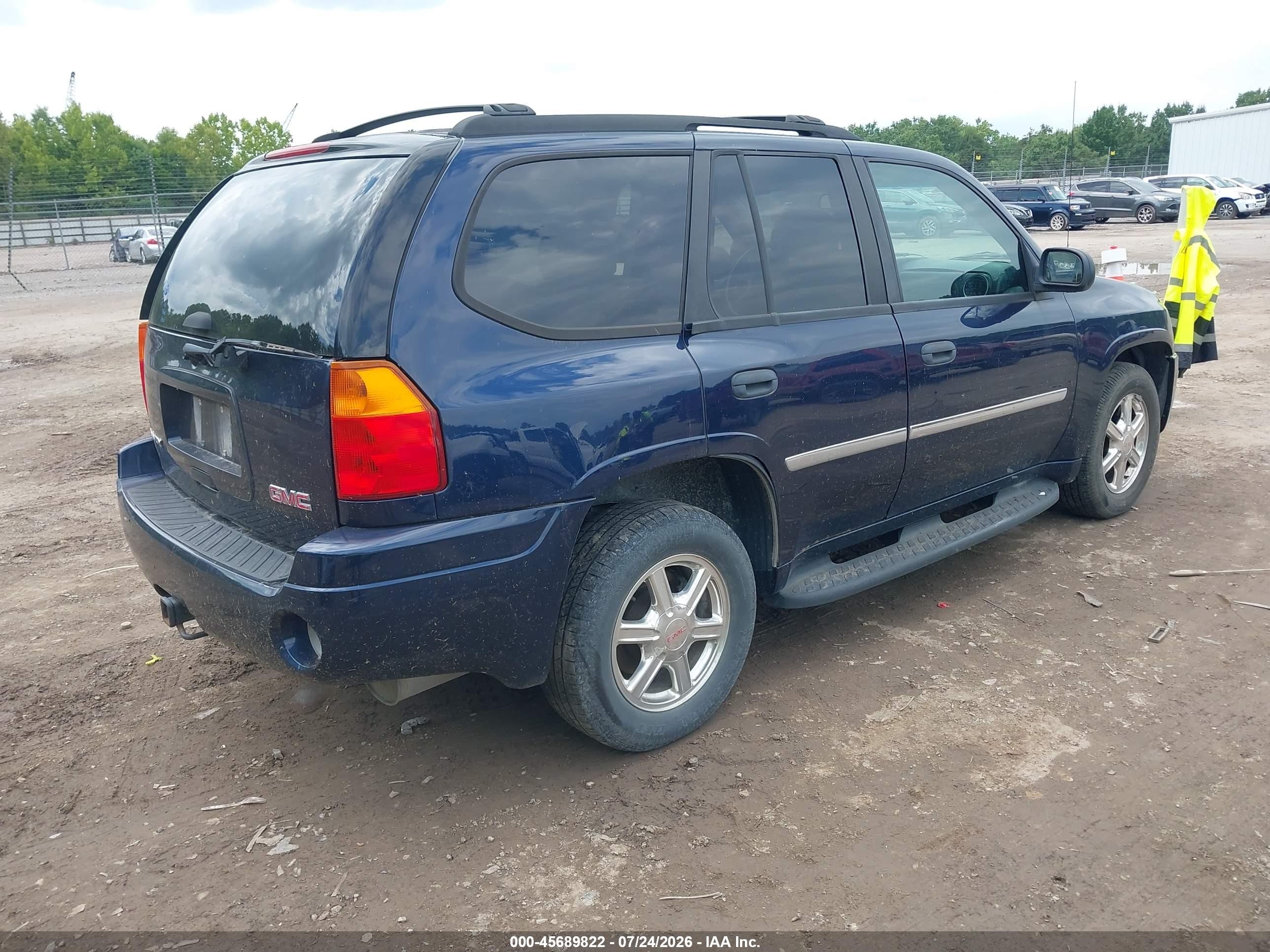 2008 Gmc Envoy Sle Blue vin: 1GKDT13S182149274