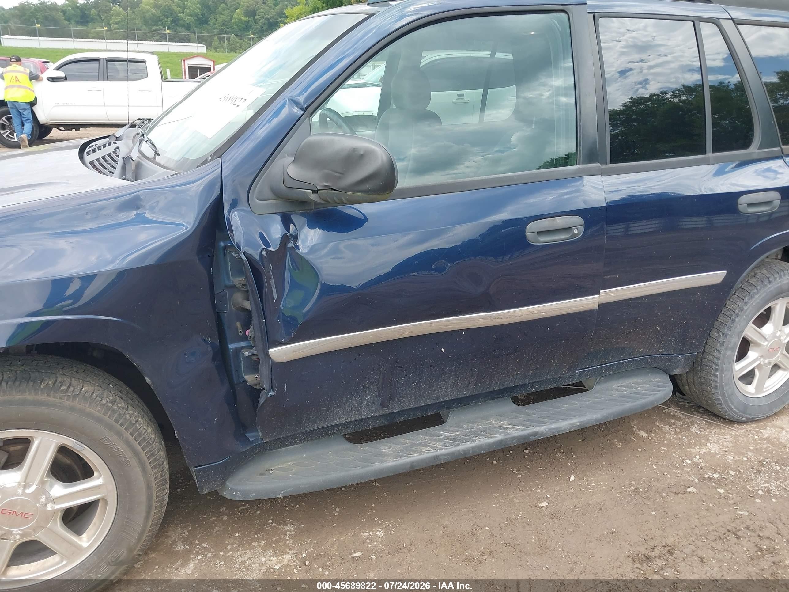 2008 Gmc Envoy Sle Blue vin: 1GKDT13S182149274
