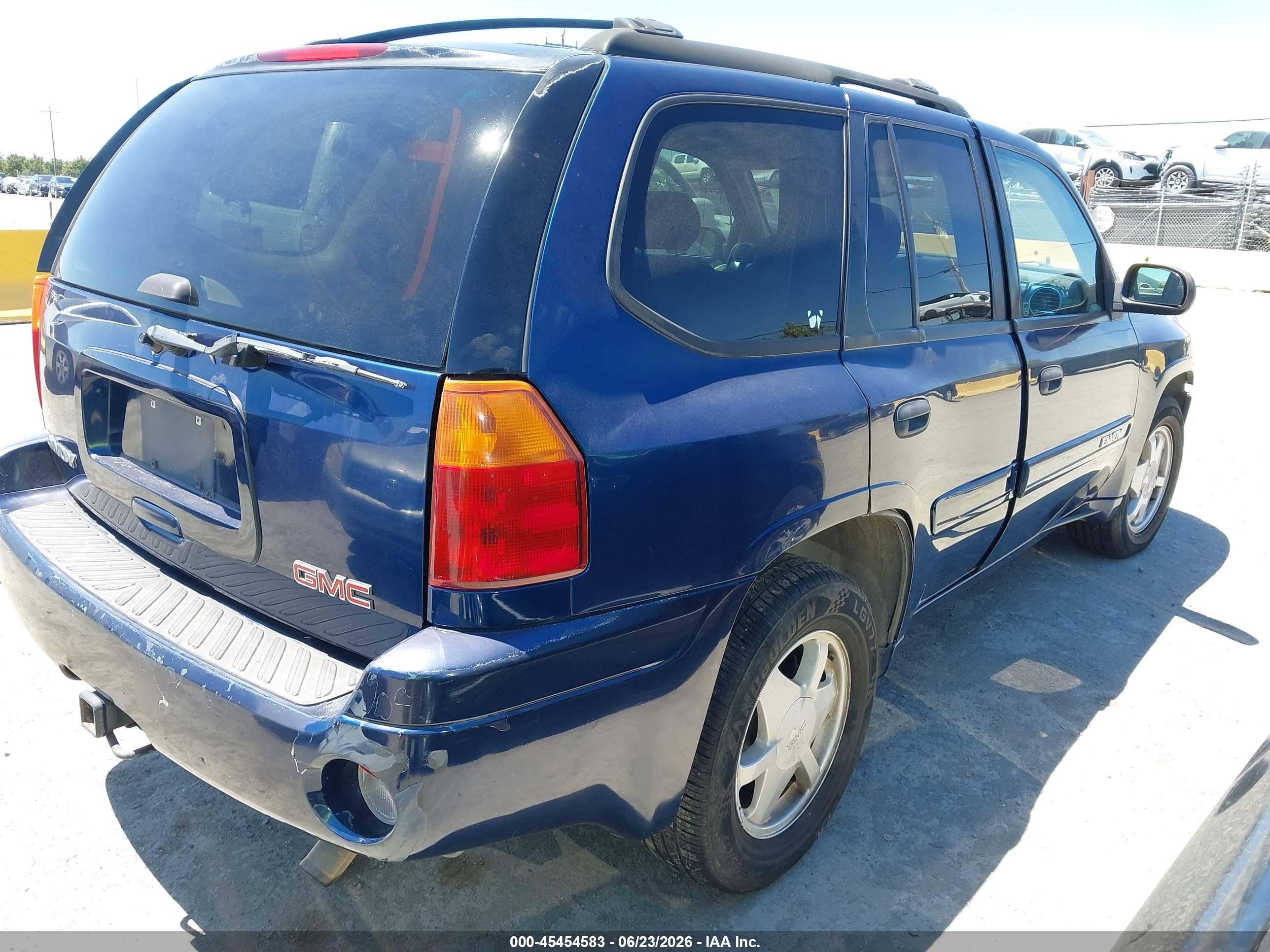 2002 Gmc Envoy Sle Blue vin: 1GKDT13S222451616