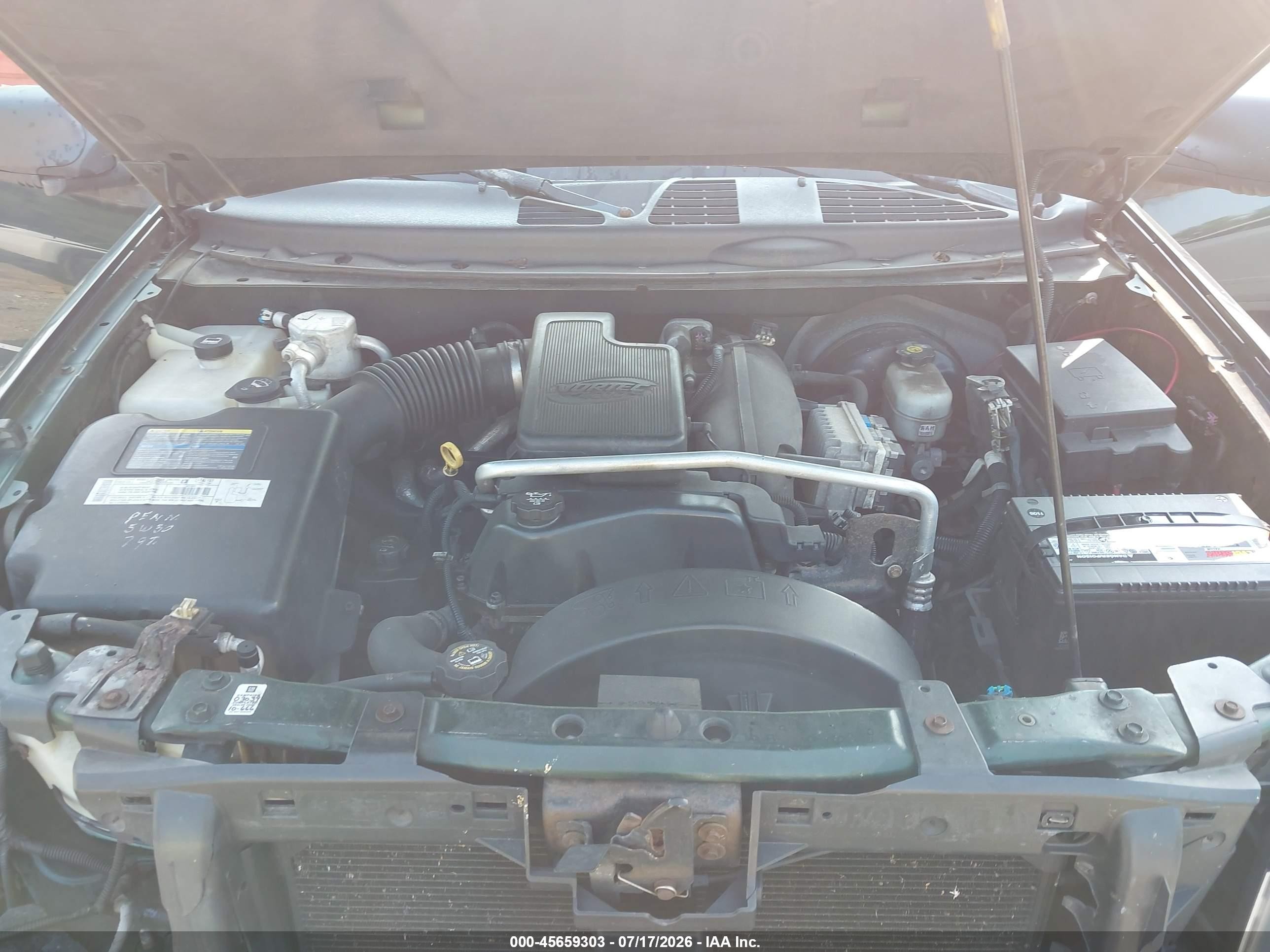 2003 Gmc Envoy Sle Green vin: 1GKDT13S232278049