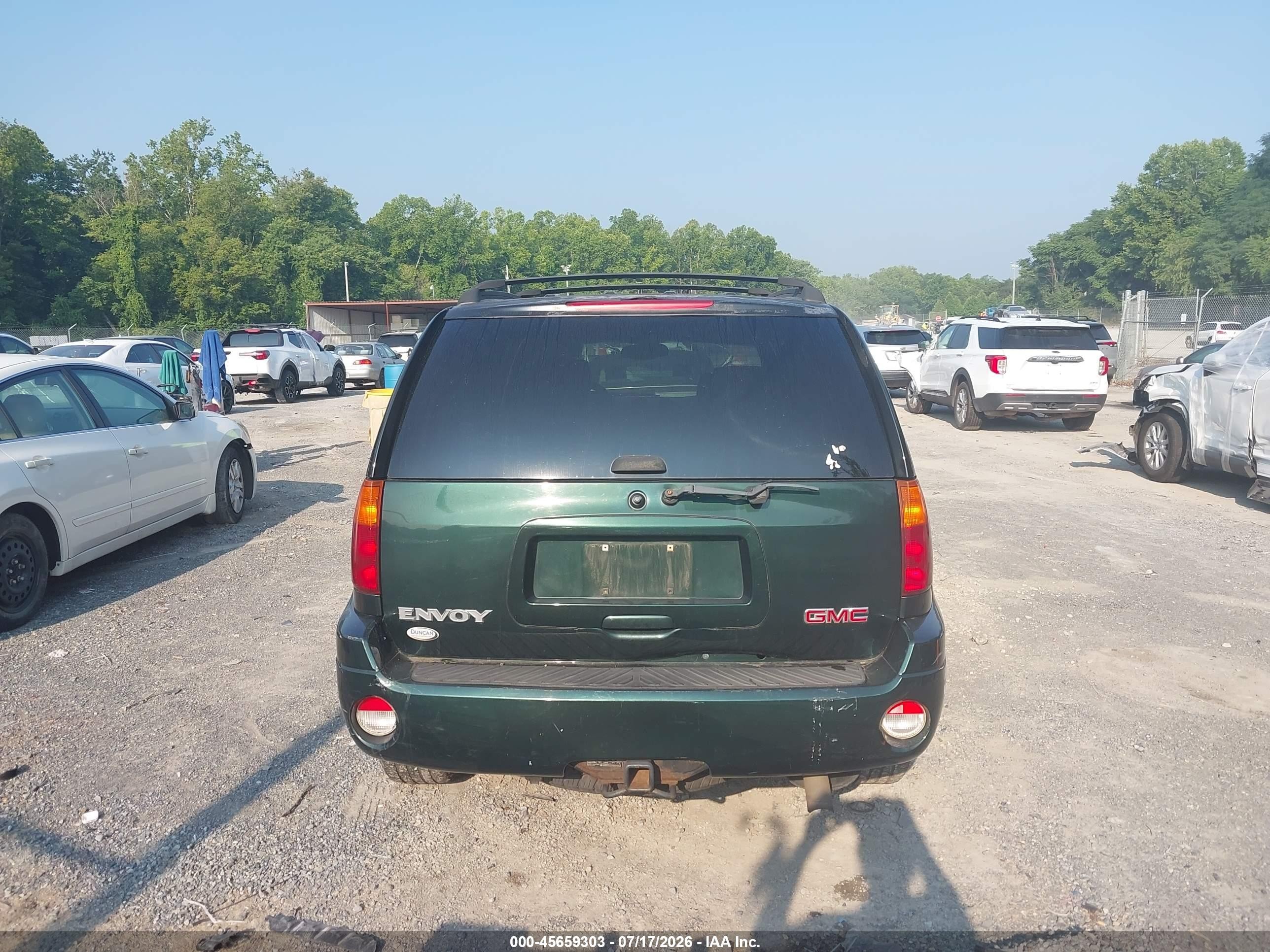 2003 Gmc Envoy Sle Green vin: 1GKDT13S232278049