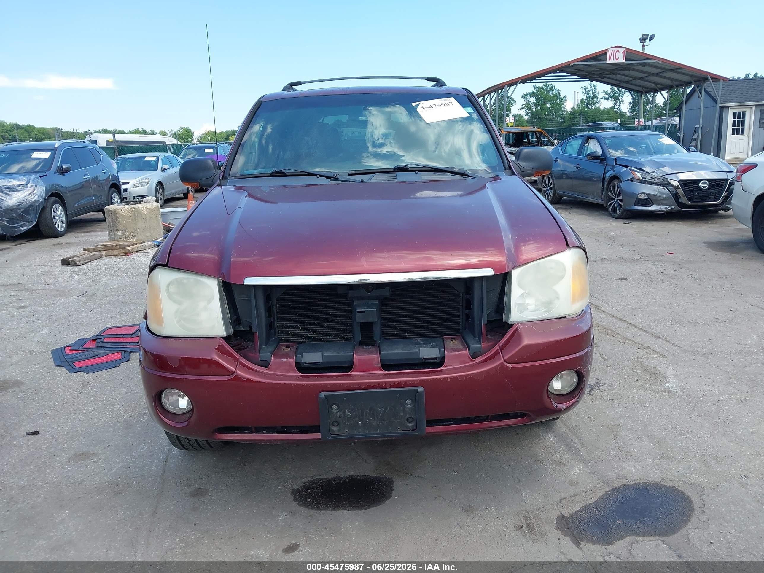 2003 Gmc Envoy Slt Burgundy vin: 1GKDT13S232348424