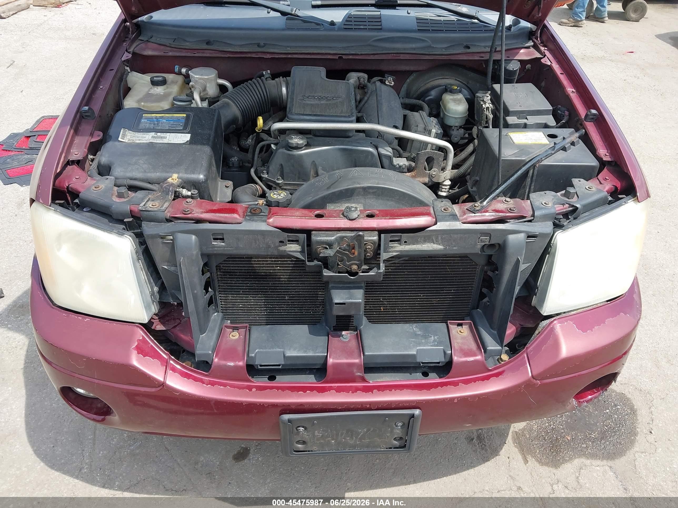 2003 Gmc Envoy Slt Burgundy vin: 1GKDT13S232348424