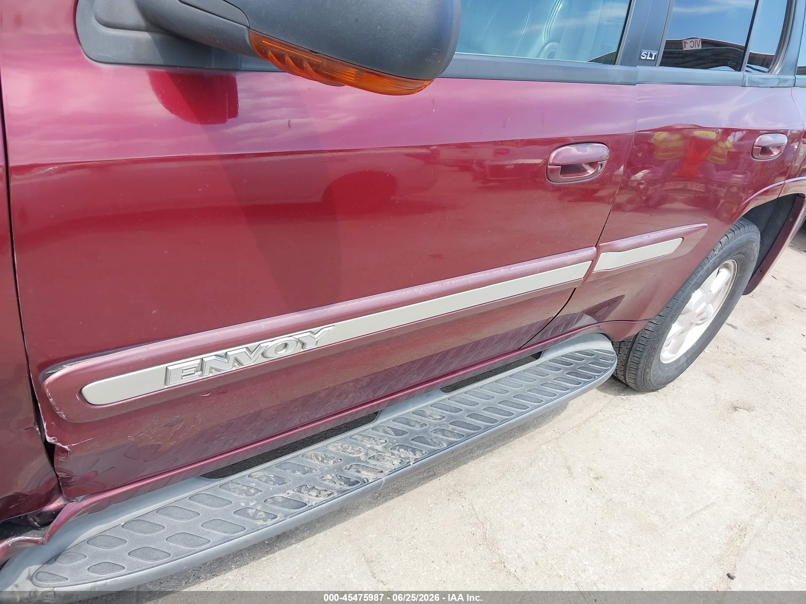 2003 Gmc Envoy Slt Burgundy vin: 1GKDT13S232348424