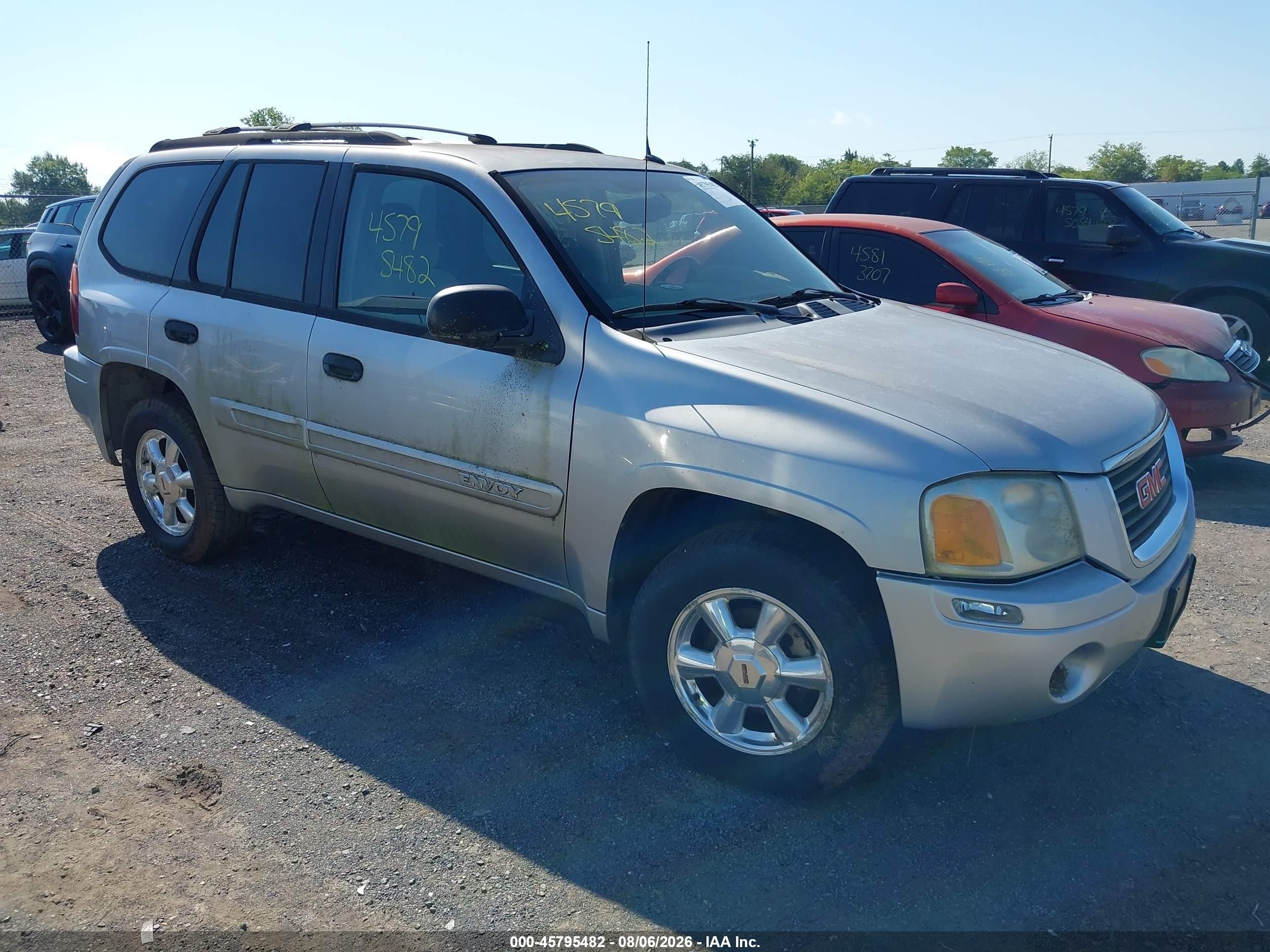 2005 Gmc Envoy Sle Silver vin: 1GKDT13S252208666