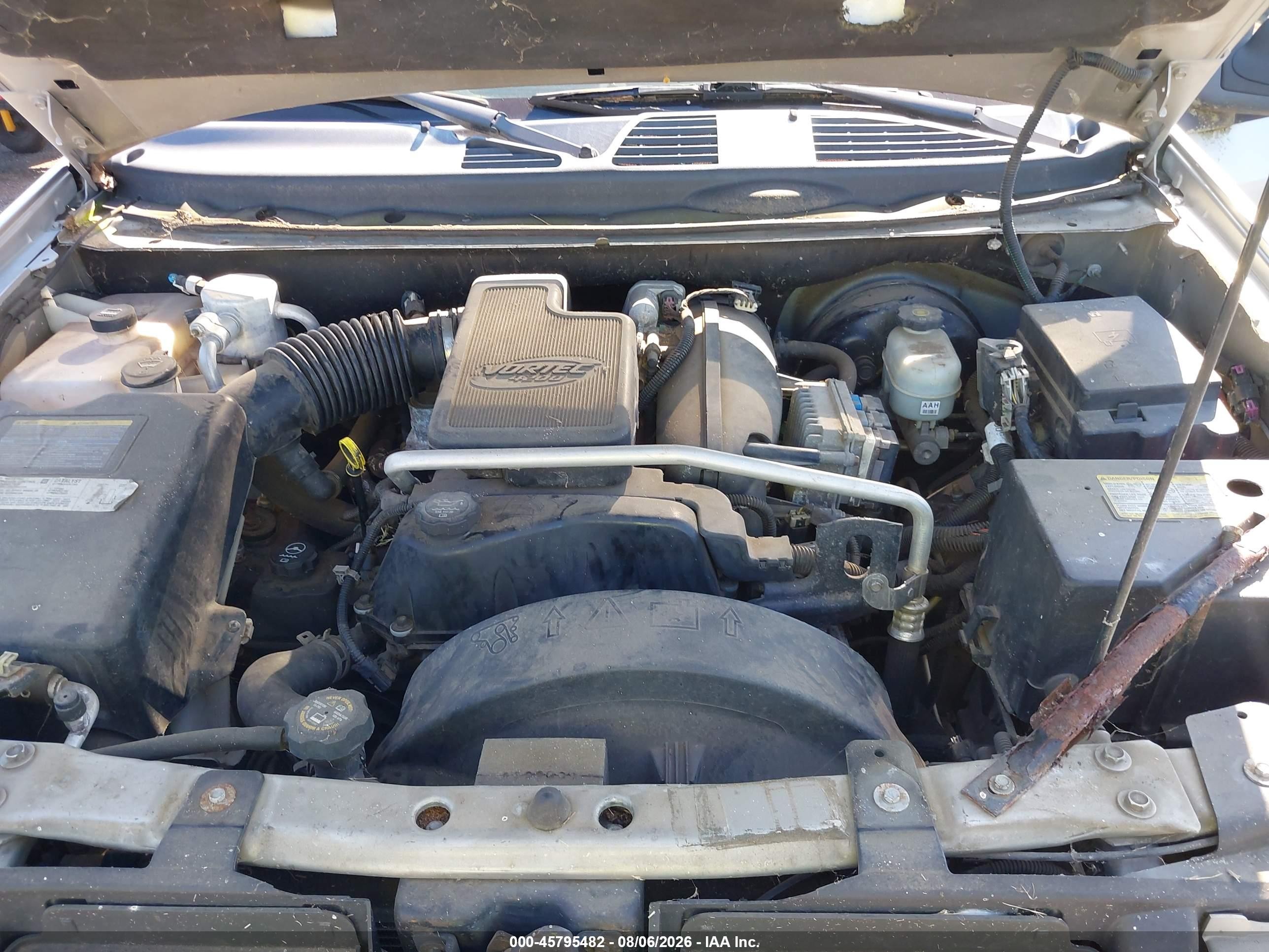 2005 Gmc Envoy Sle Silver vin: 1GKDT13S252208666