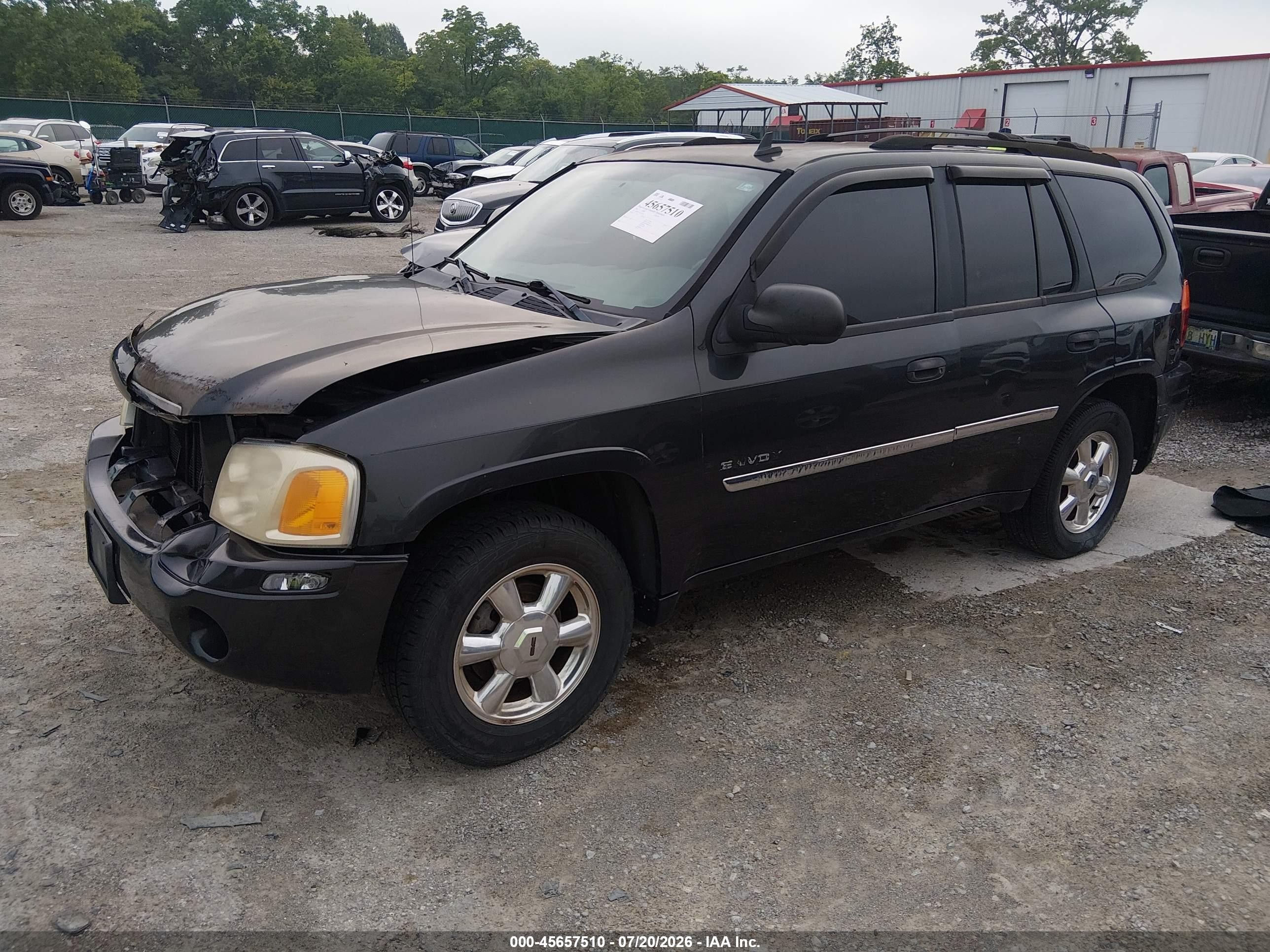 2006 Gmc Envoy Sle Gray vin: 1GKDT13S262247193