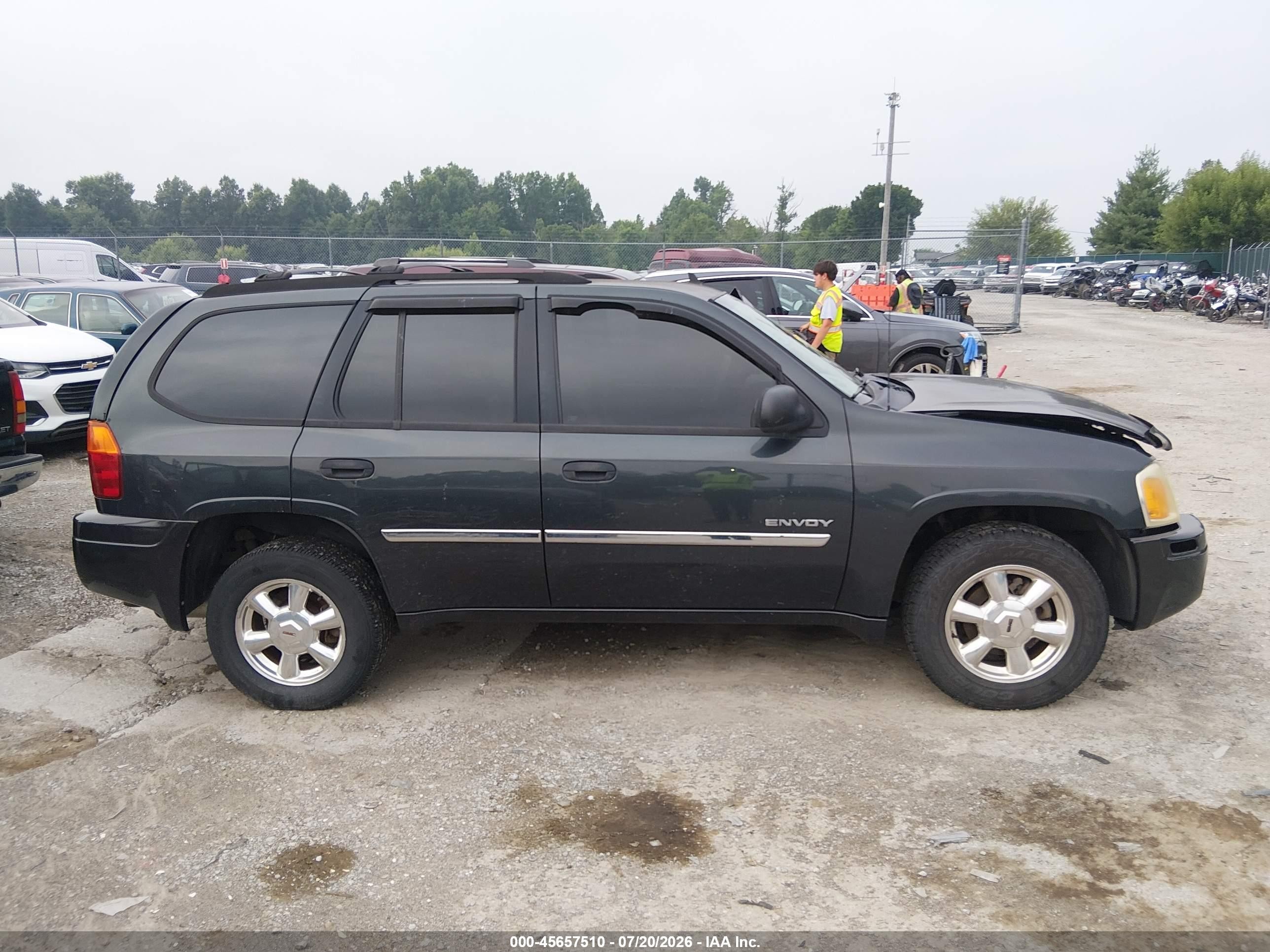 2006 Gmc Envoy Sle Gray vin: 1GKDT13S262247193