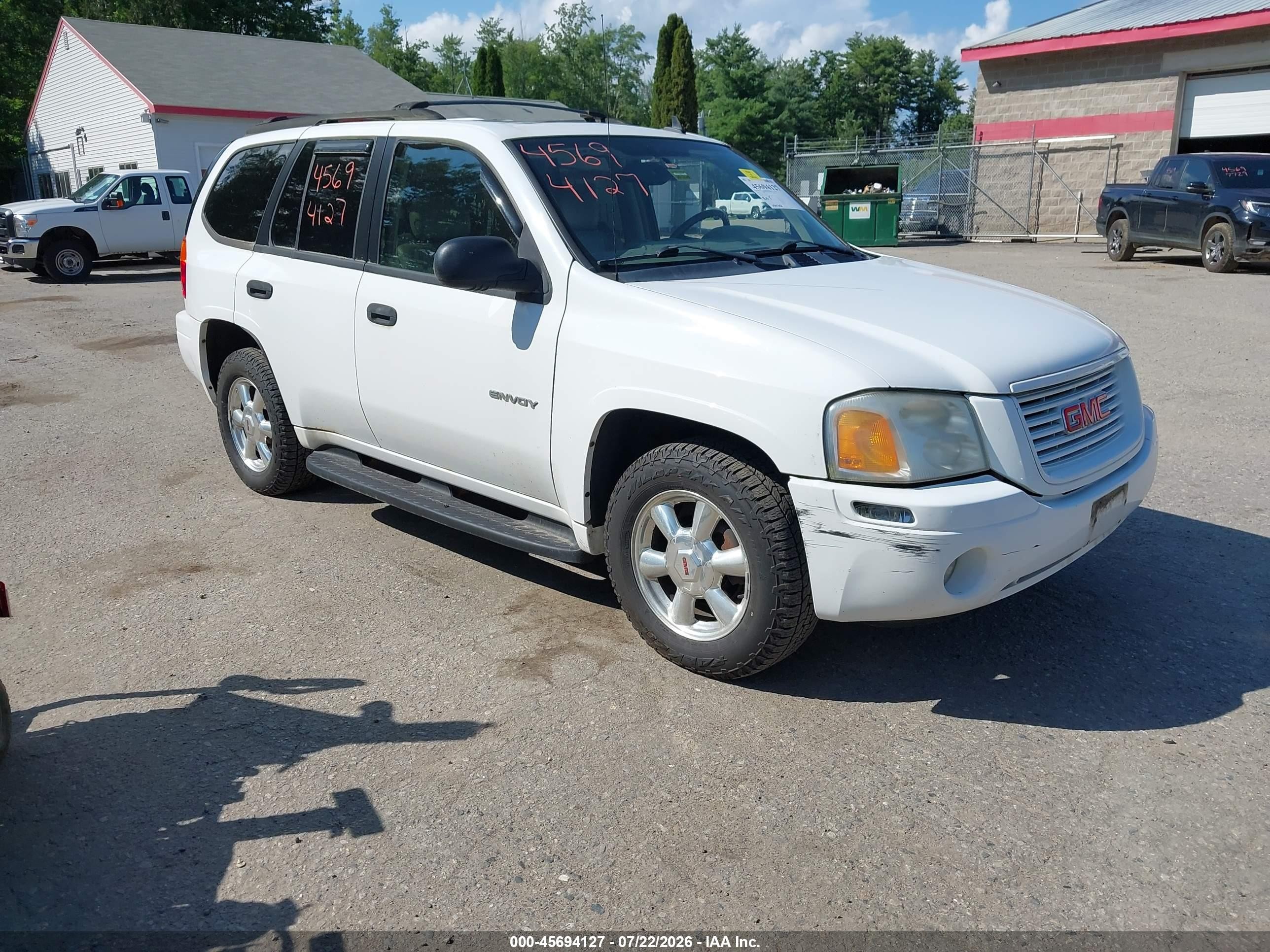 2006 Gmc Envoy Sle White vin: 1GKDT13S262360870
