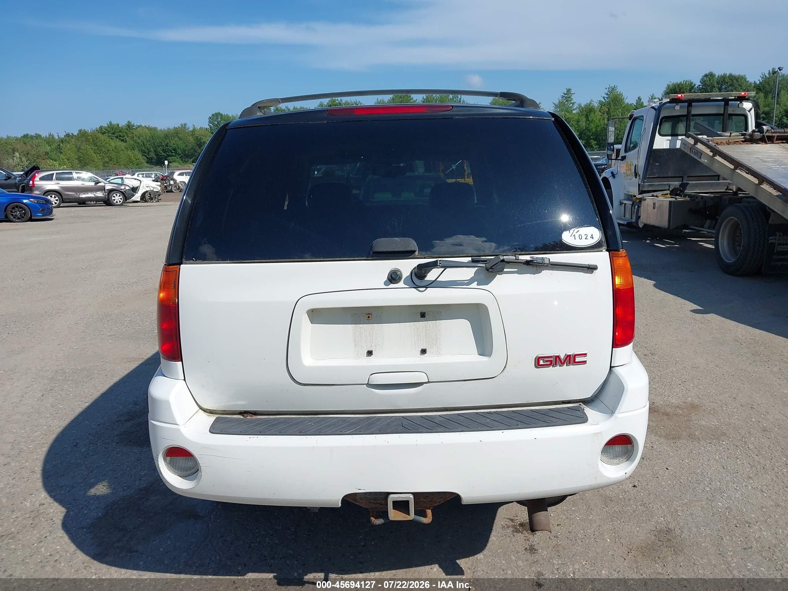2006 Gmc Envoy Sle White vin: 1GKDT13S262360870
