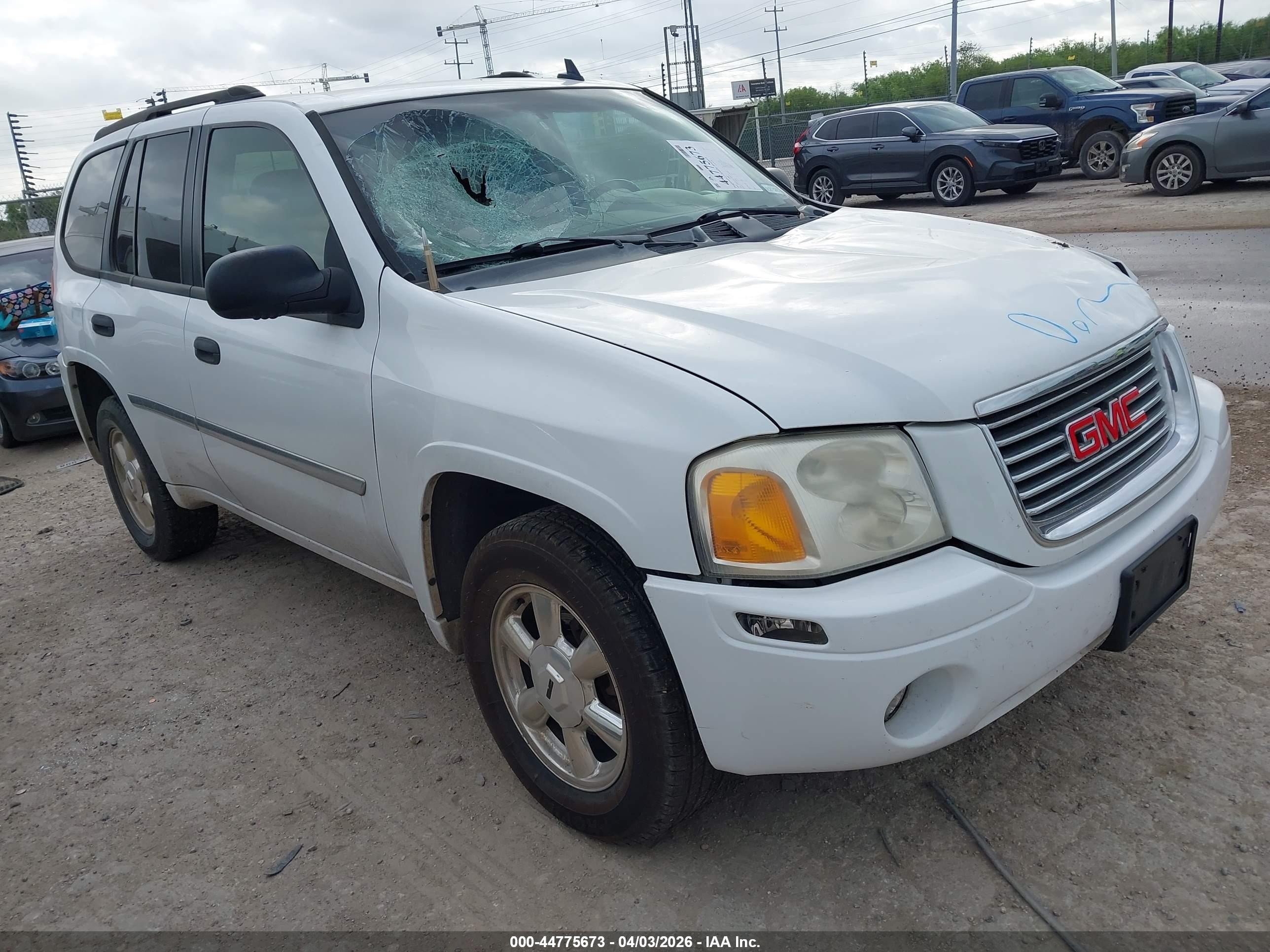 2007 Gmc Envoy Sle White vin: 1GKDT13S272184369