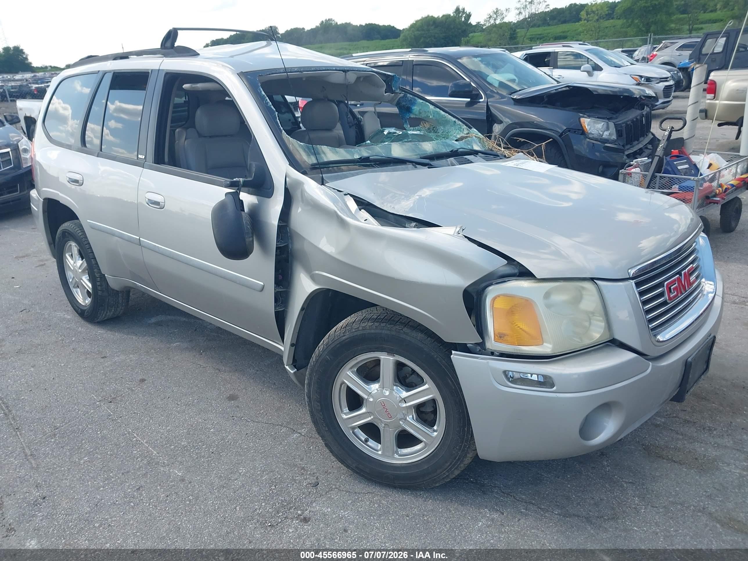 2007 Gmc Envoy Slt Silver vin: 1GKDT13S272234879