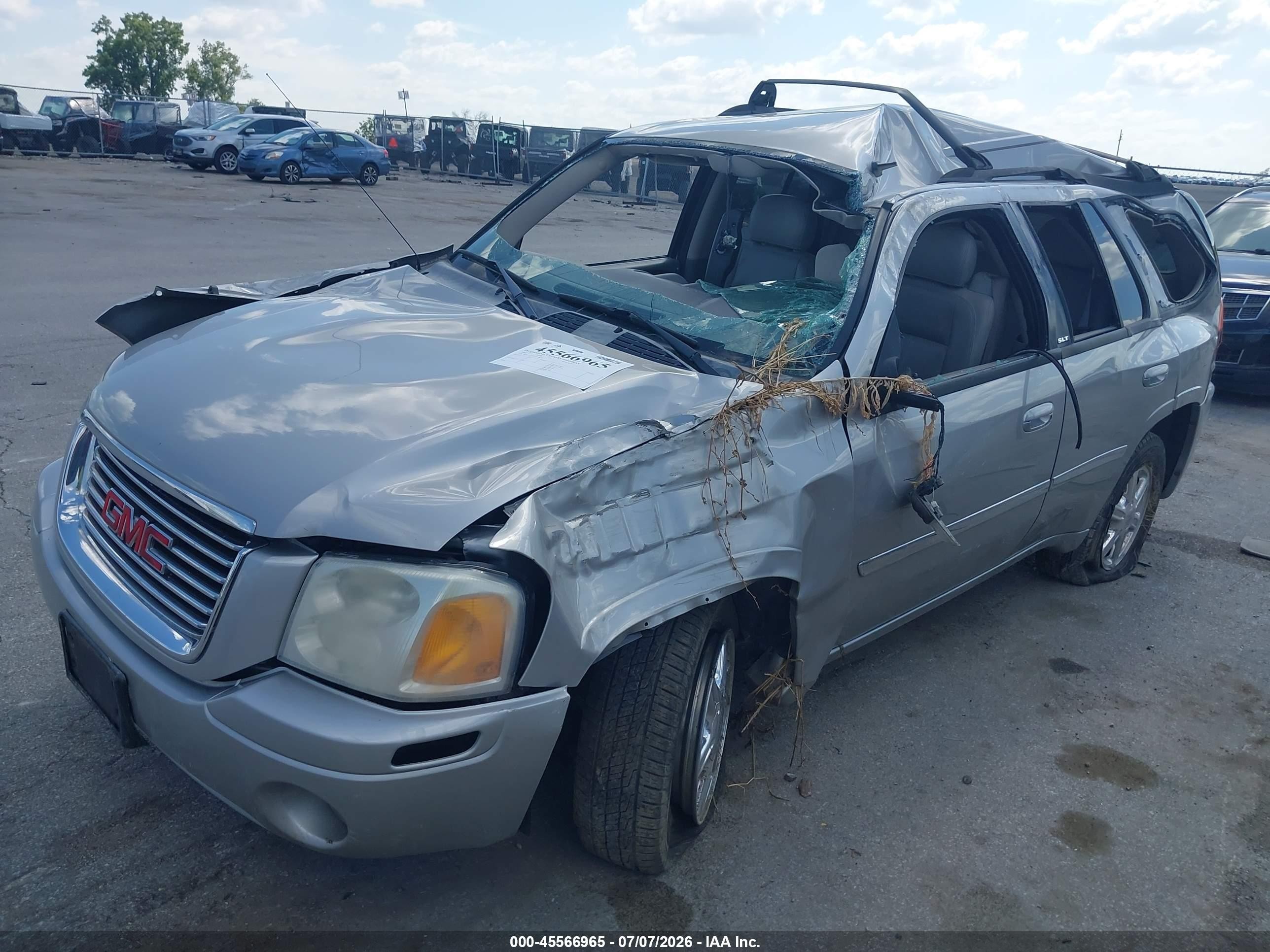 2007 Gmc Envoy Slt Silver vin: 1GKDT13S272234879