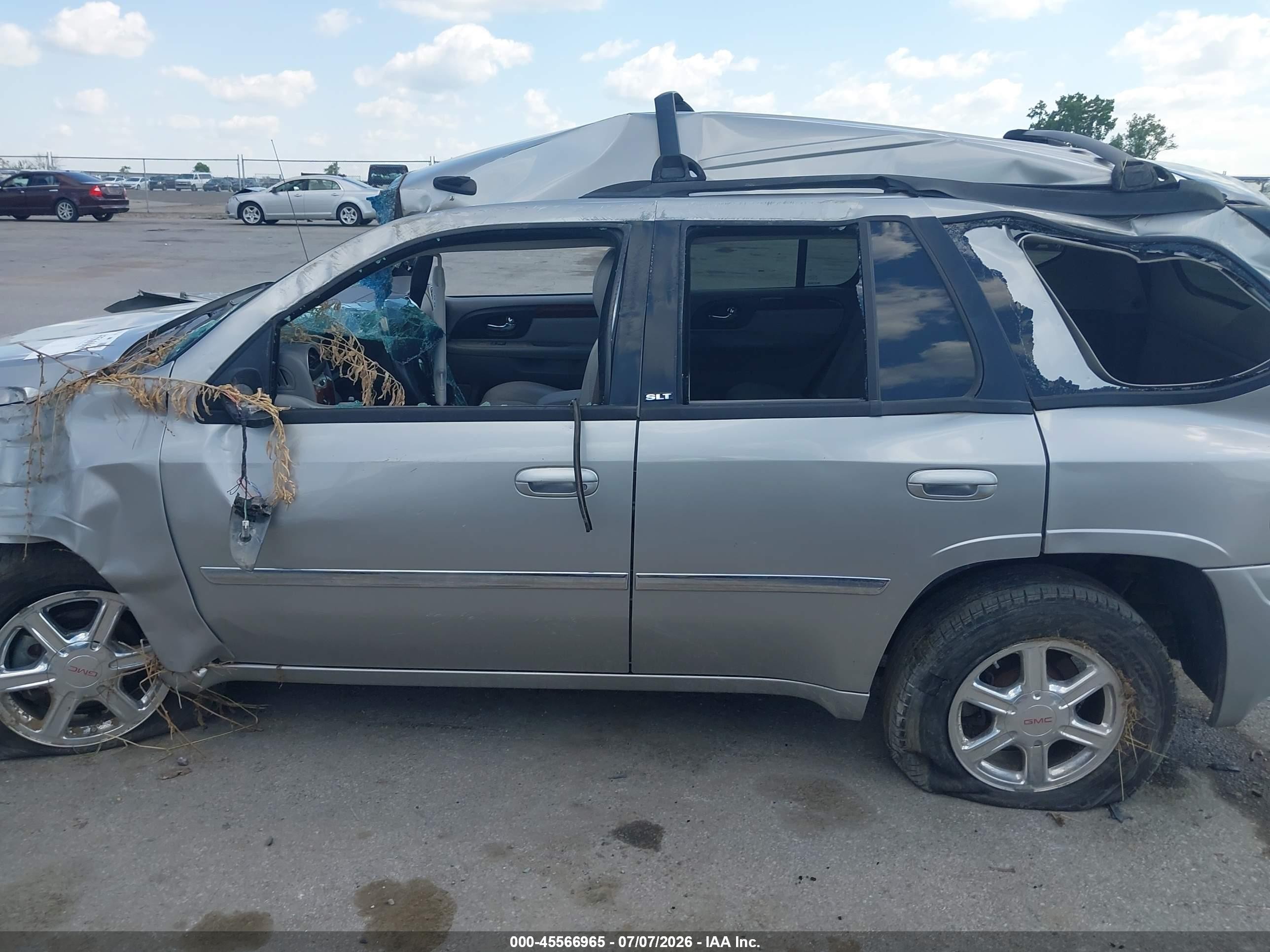 2007 Gmc Envoy Slt Silver vin: 1GKDT13S272234879