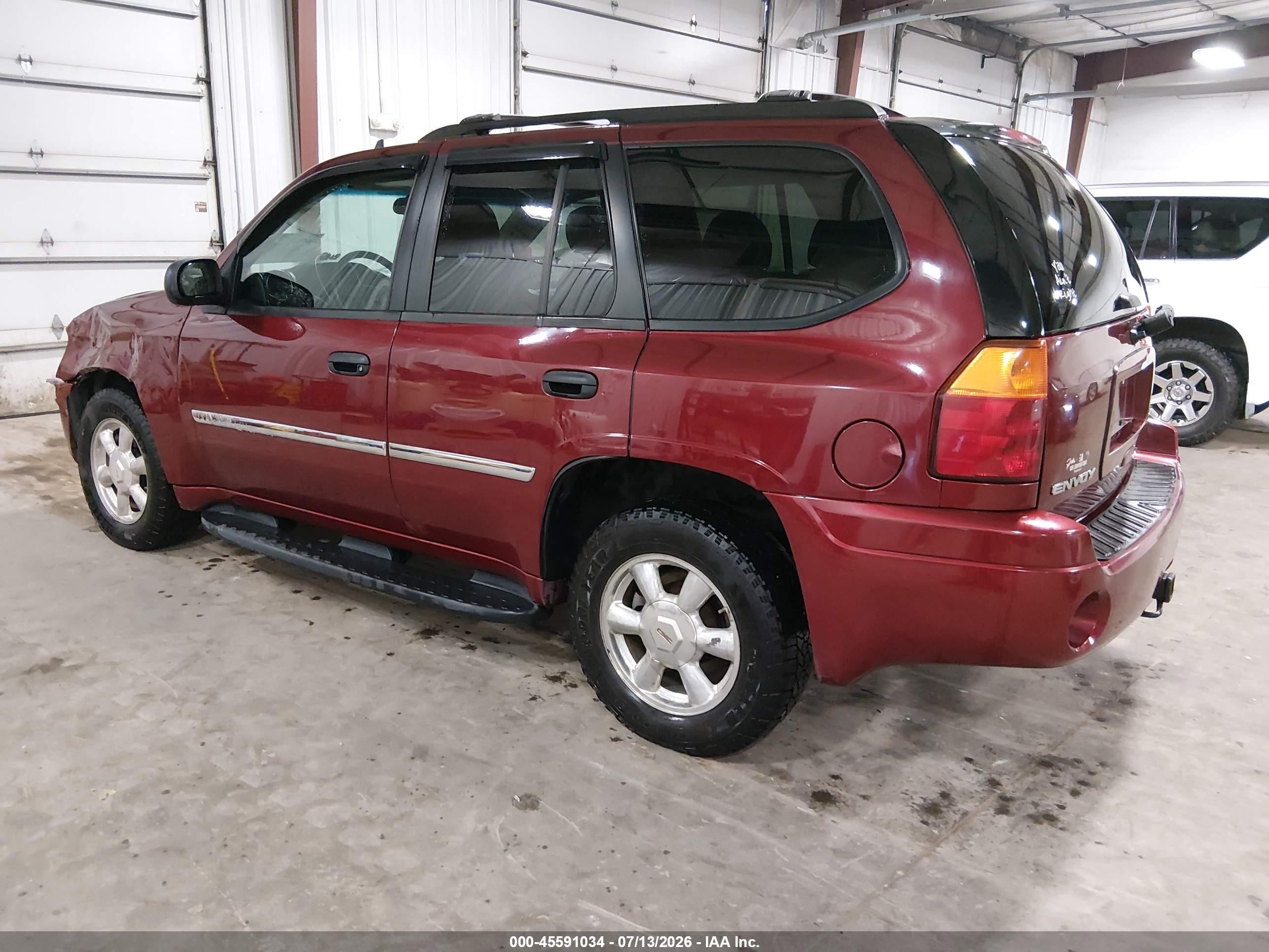 2007 Gmc Envoy Sle Commercial Maroon vin: 1GKDT13S272298758