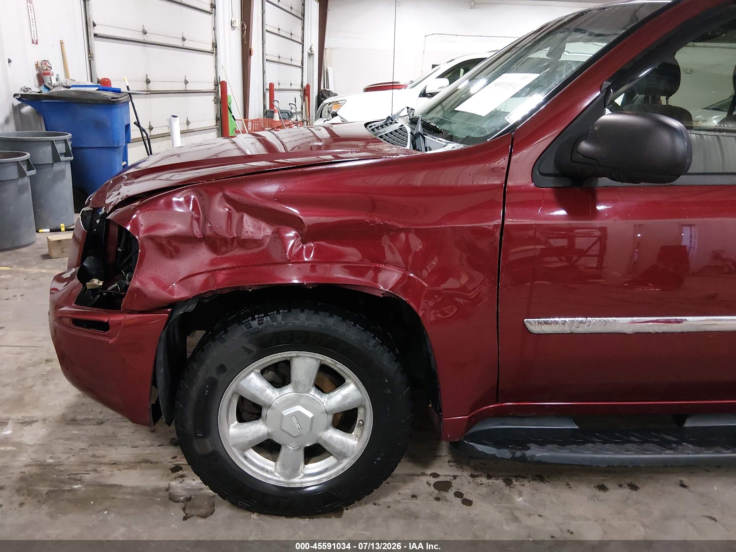 2007 Gmc Envoy Sle Commercial Maroon vin: 1GKDT13S272298758
