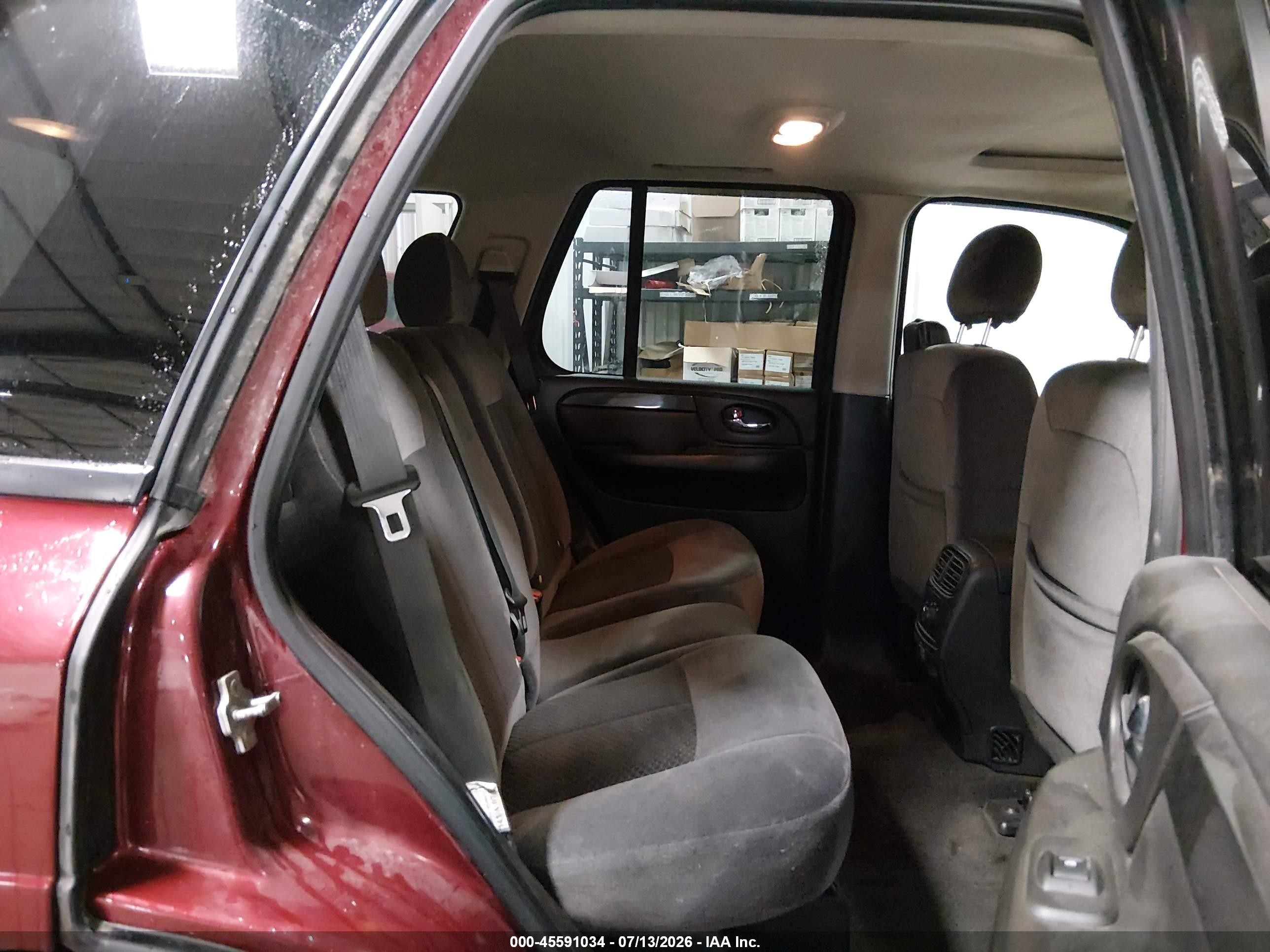 2007 Gmc Envoy Sle Commercial Maroon vin: 1GKDT13S272298758