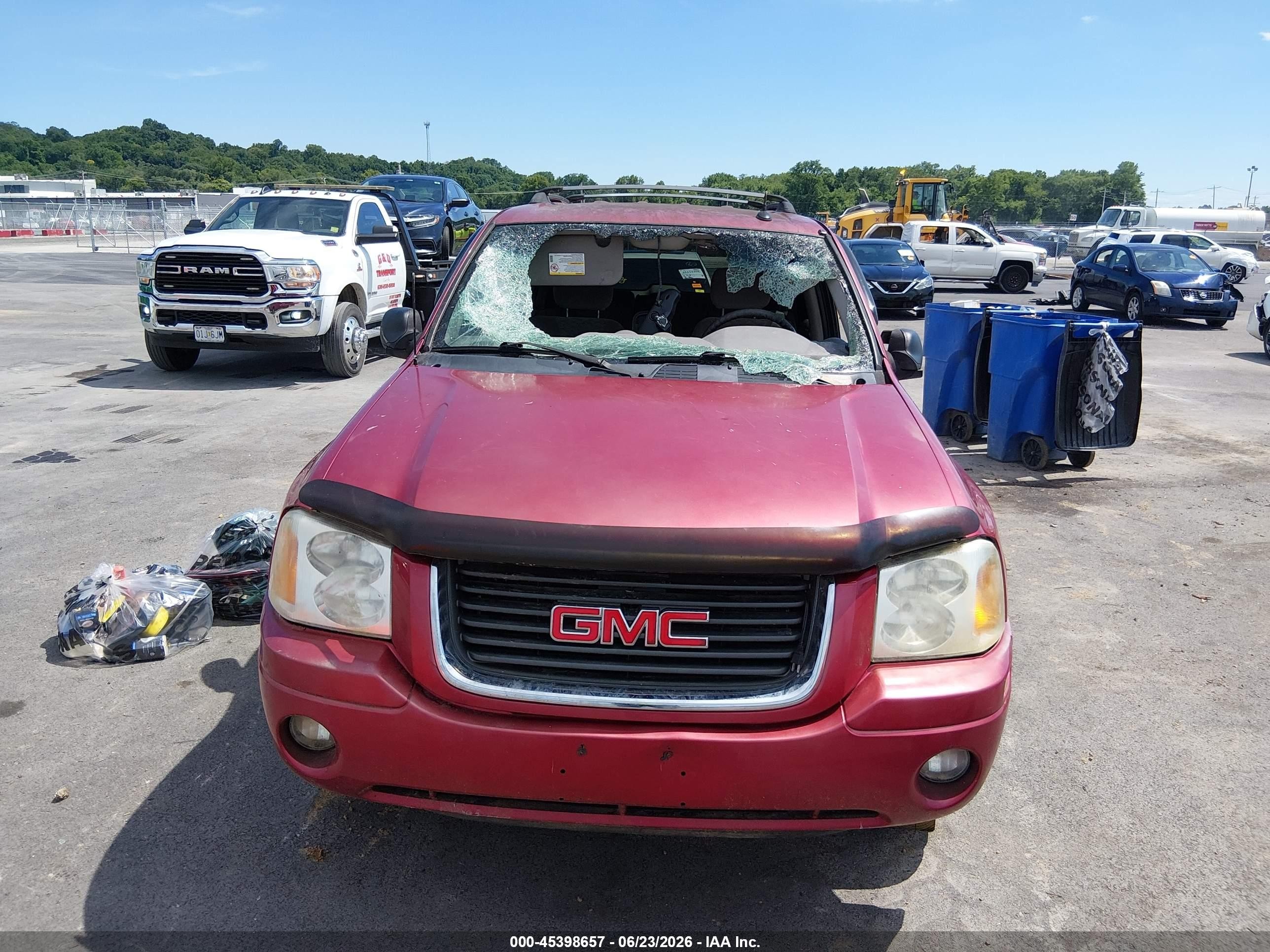 2004 Gmc Envoy Sle Red vin: 1GKDT13S342253971