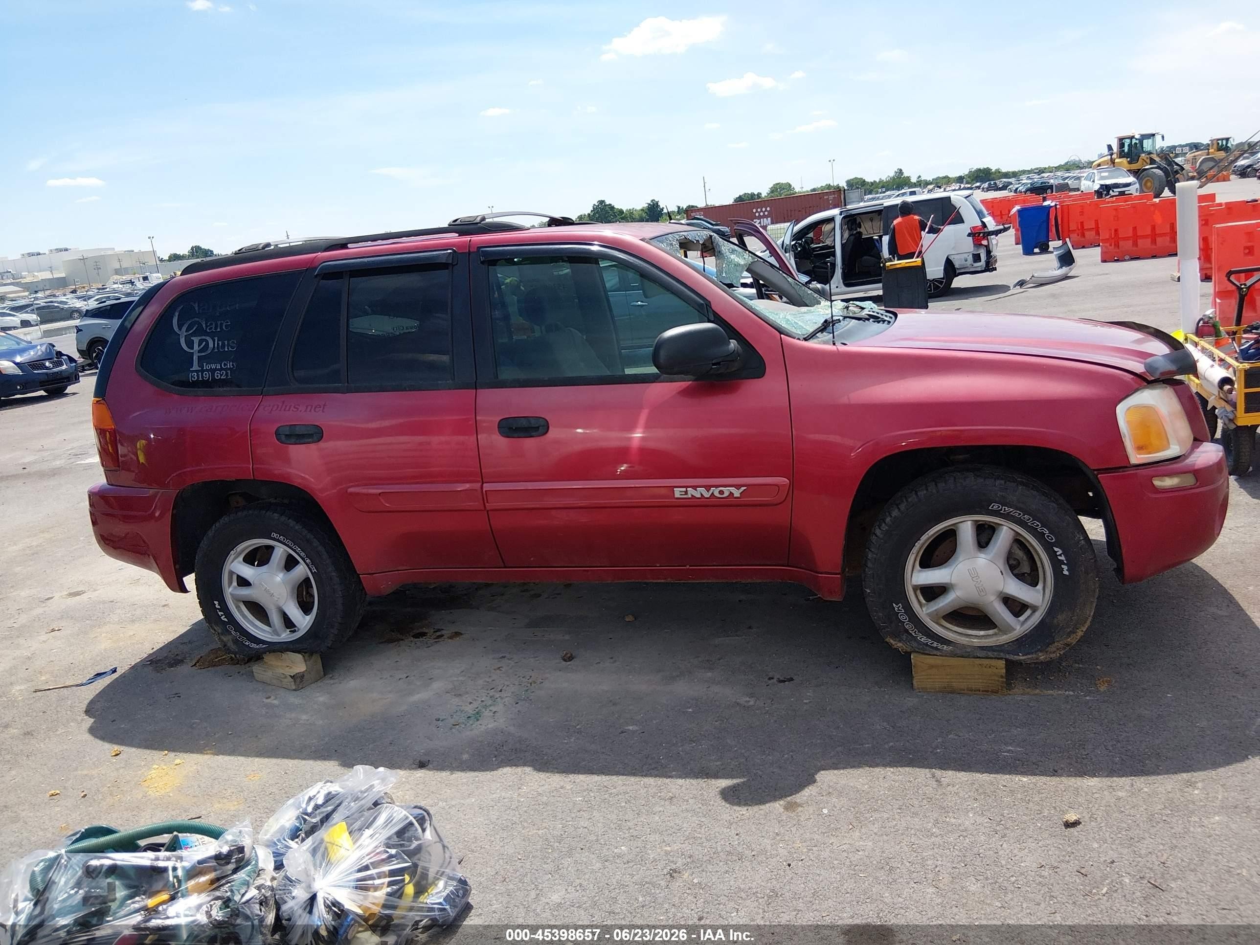 2004 Gmc Envoy Sle Red vin: 1GKDT13S342253971