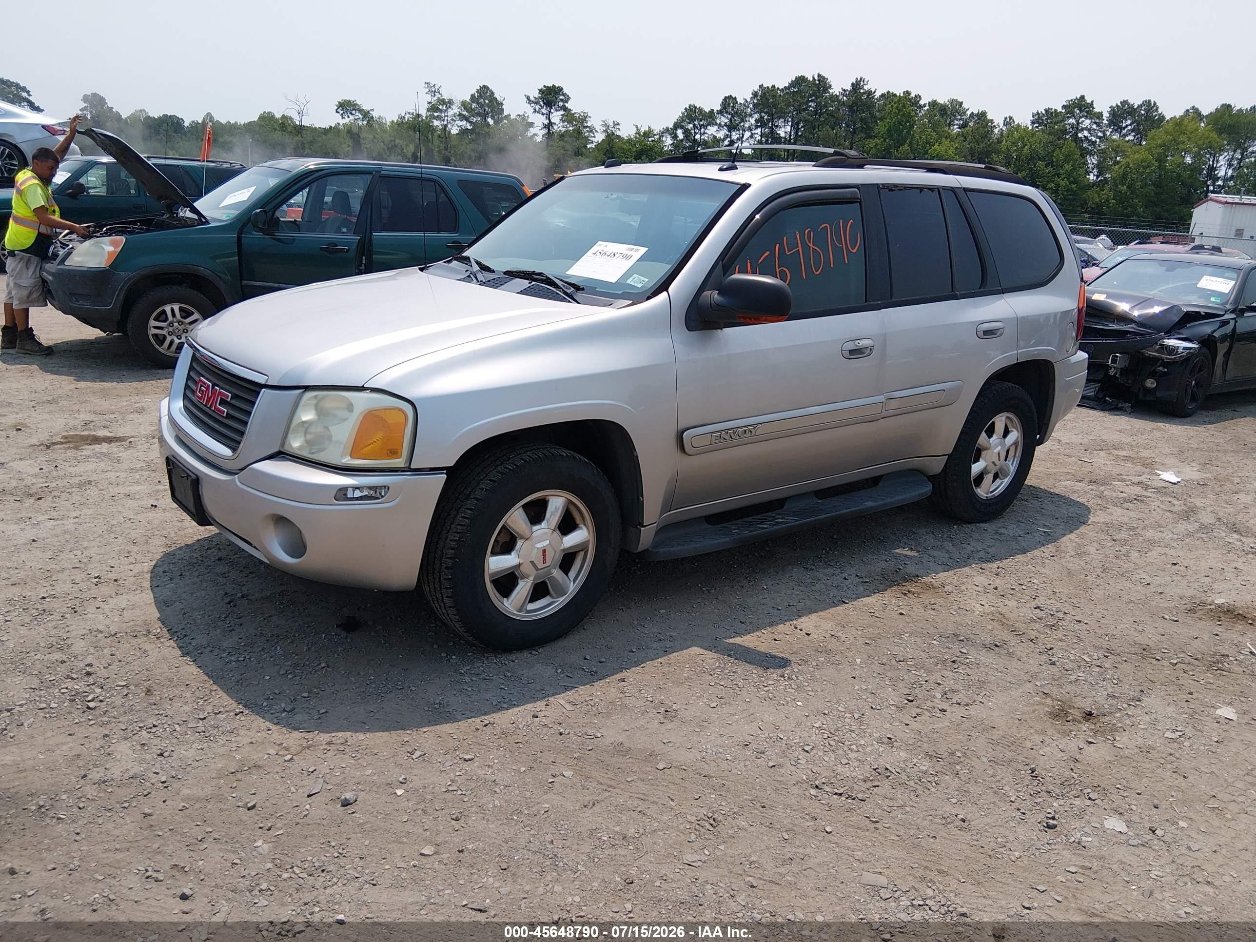 2004 Gmc Envoy Slt Silver vin: 1GKDT13S342387329