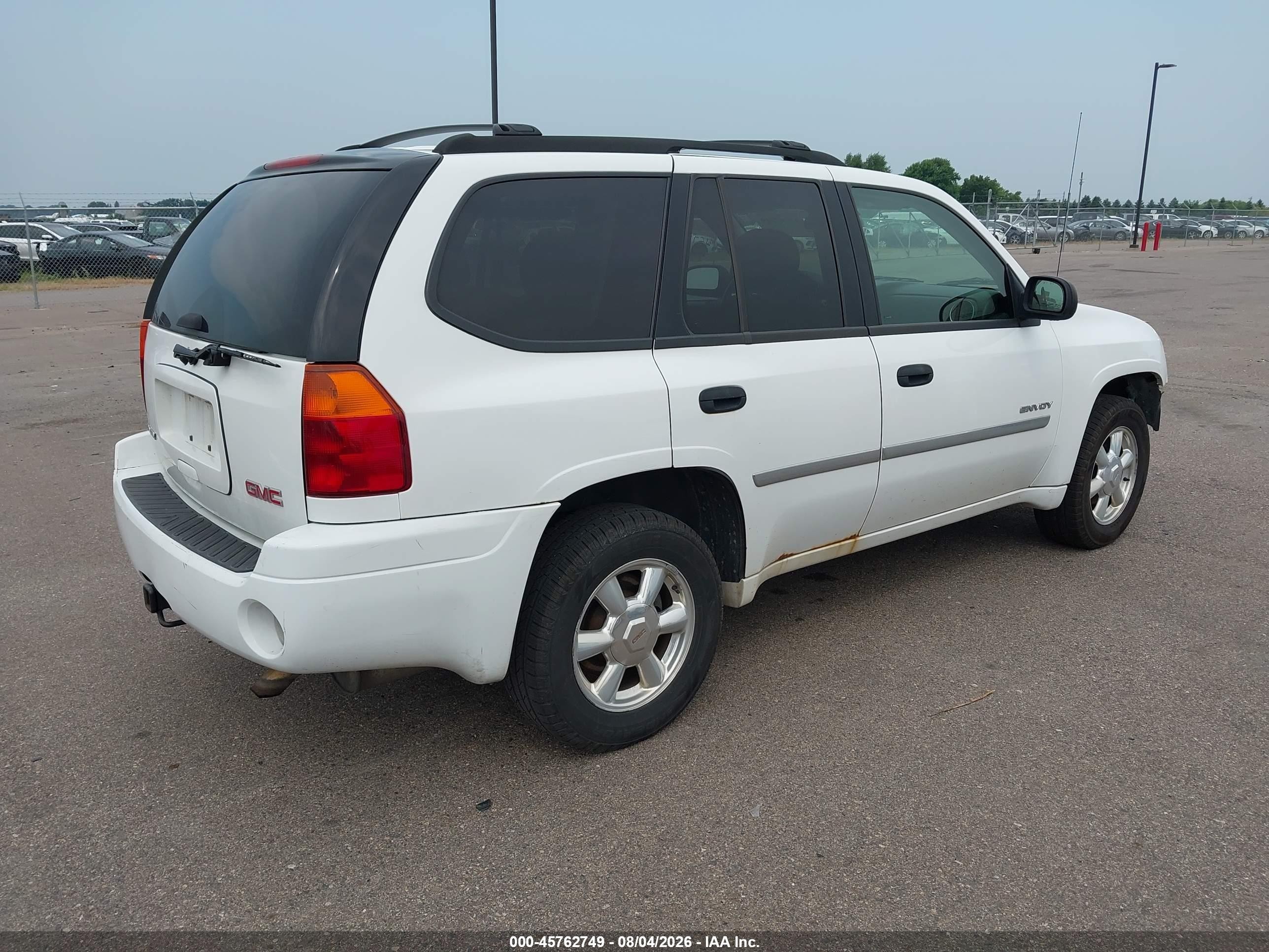 2006 Gmc Envoy Sle White vin: 1GKDT13S362210184