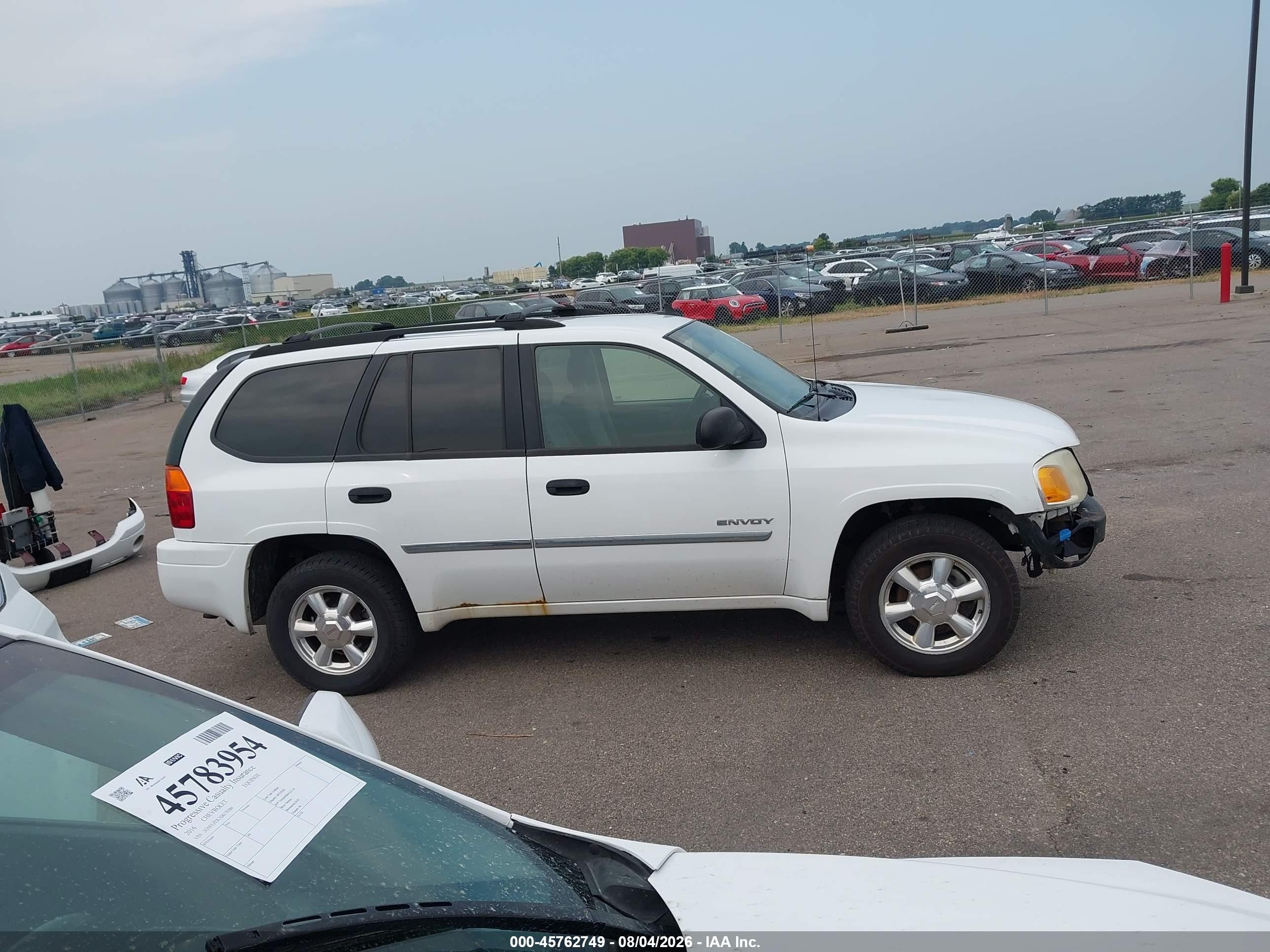 2006 Gmc Envoy Sle White vin: 1GKDT13S362210184