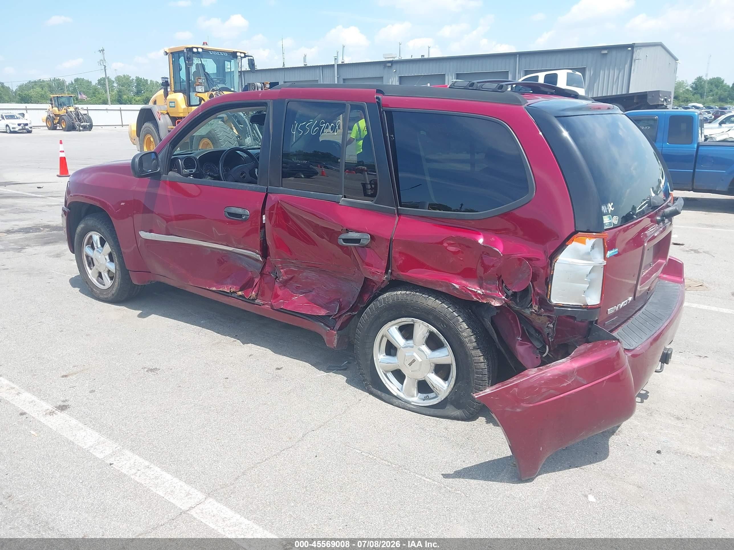 2007 Gmc Envoy Sle Commercial Burgundy vin: 1GKDT13S372159139