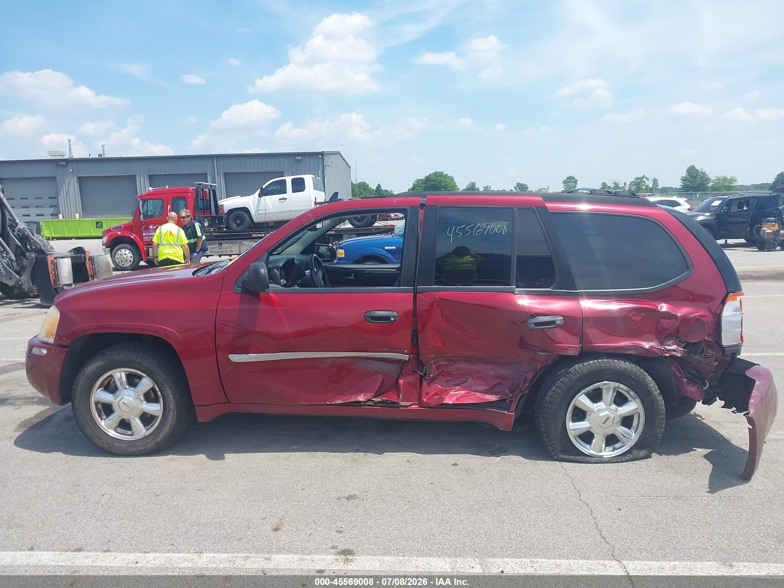 2007 Gmc Envoy Sle Commercial Burgundy vin: 1GKDT13S372159139
